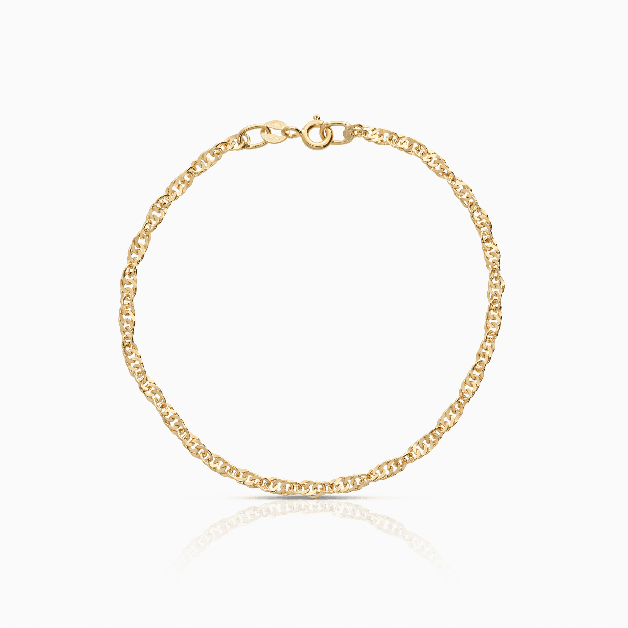 Singapore armband 2,75g 18K guld