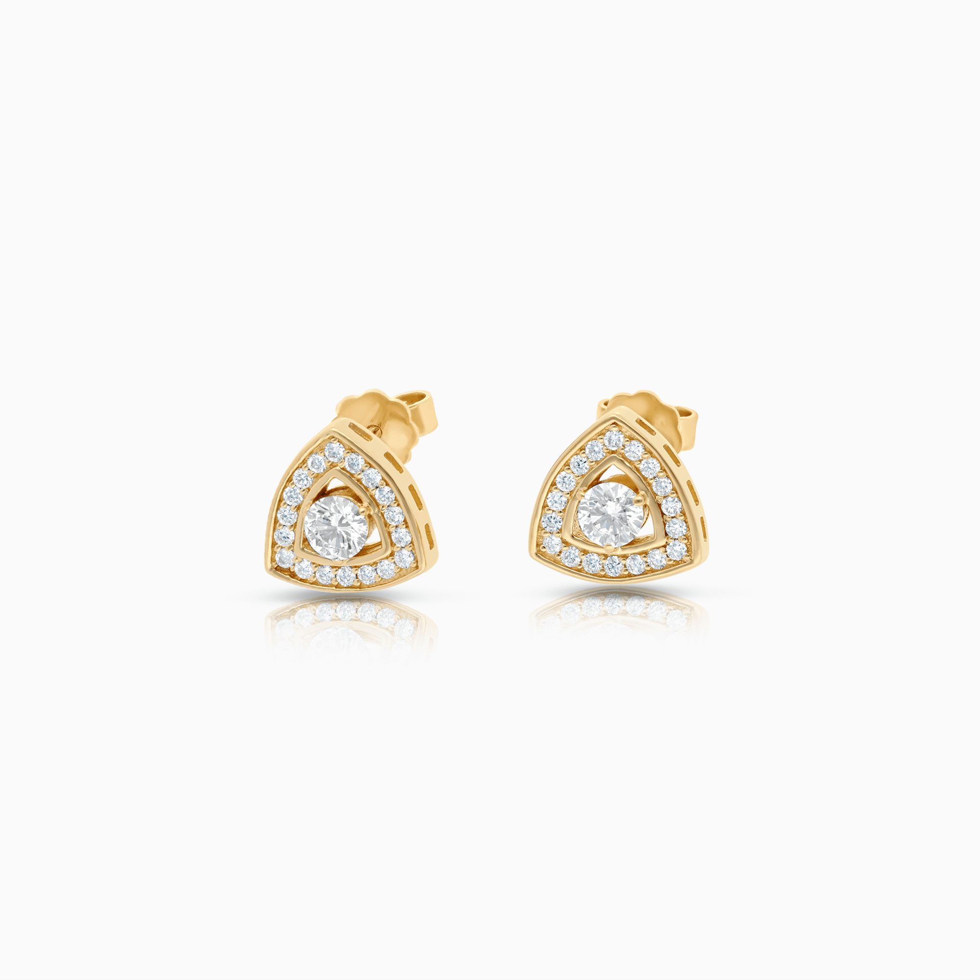 Diamond earrings 1.00ct 18K