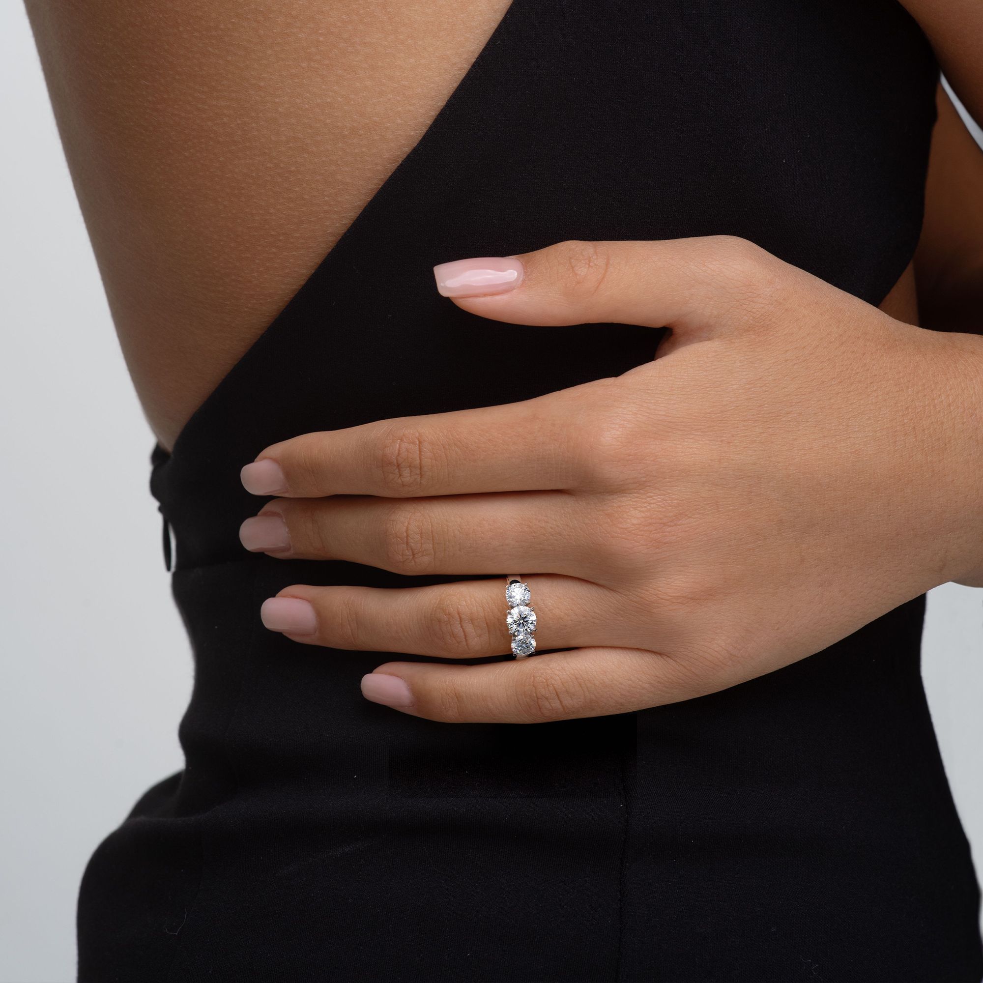 Trestensring 2,22ct 18K IGI certifikat