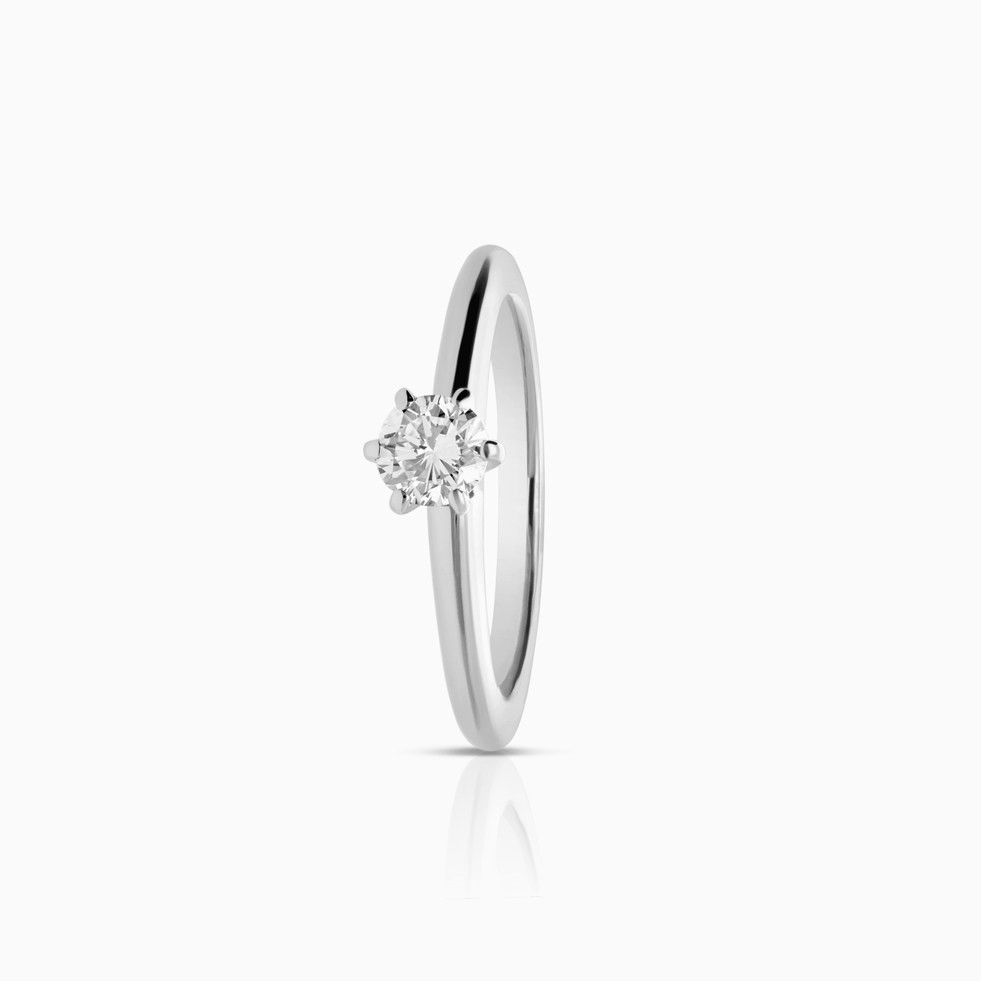 Solitärring 0,30ct 18K