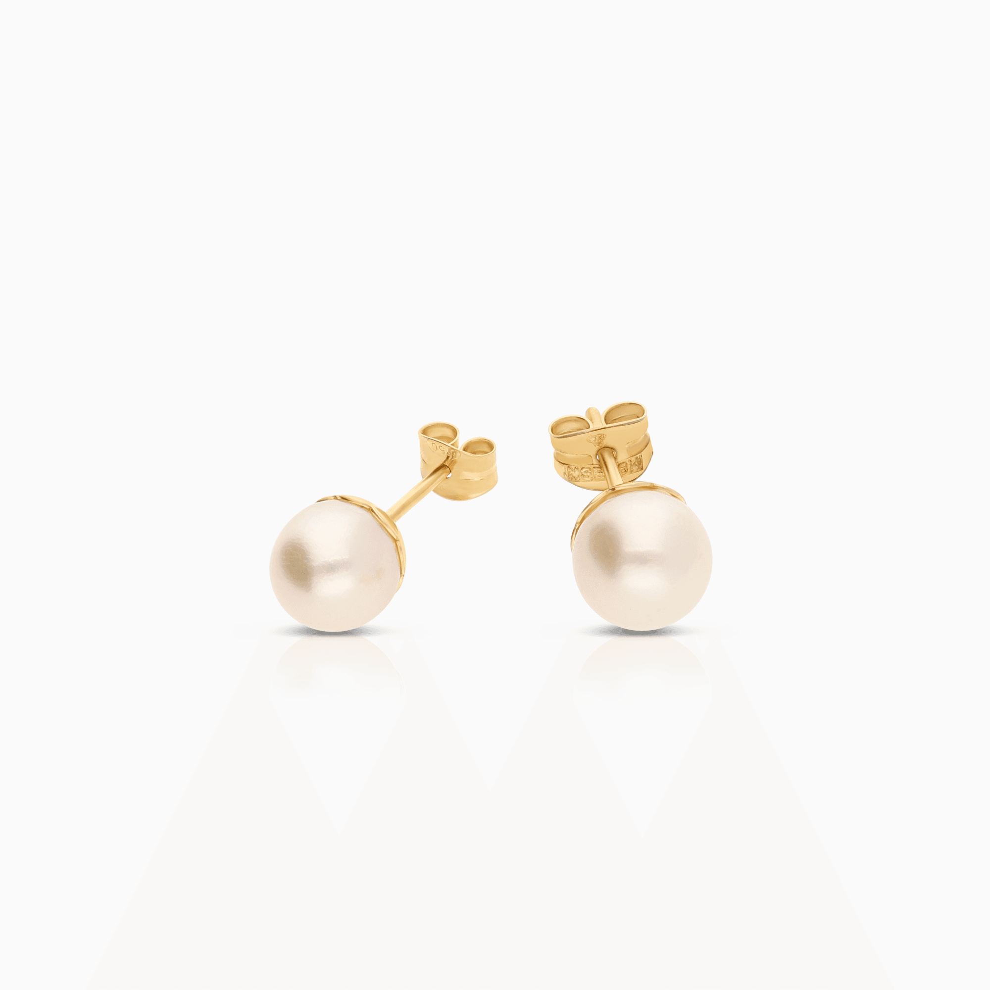 Pearl earrings 1.75g 18K gold