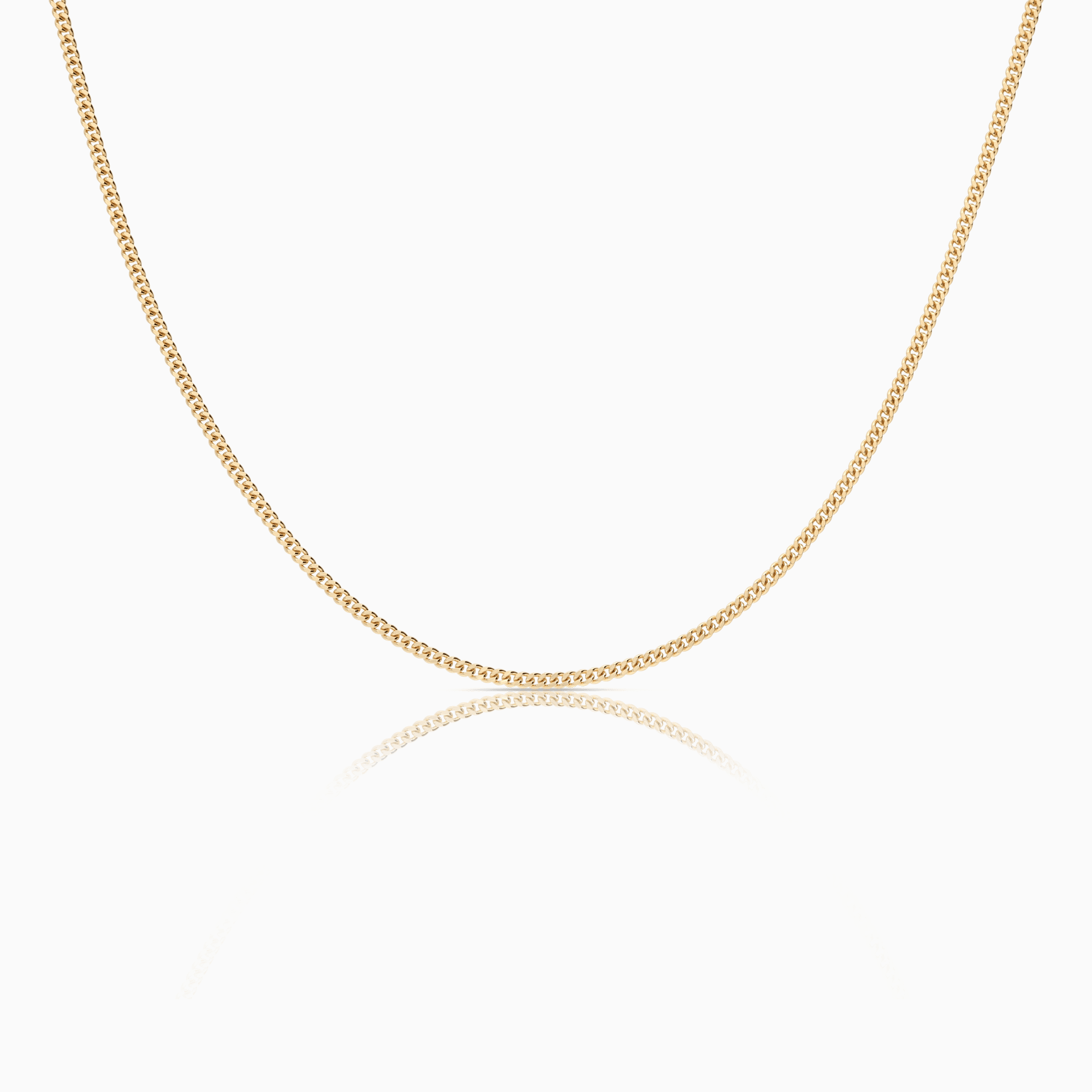 Curb necklace 5.42g 18K gold
