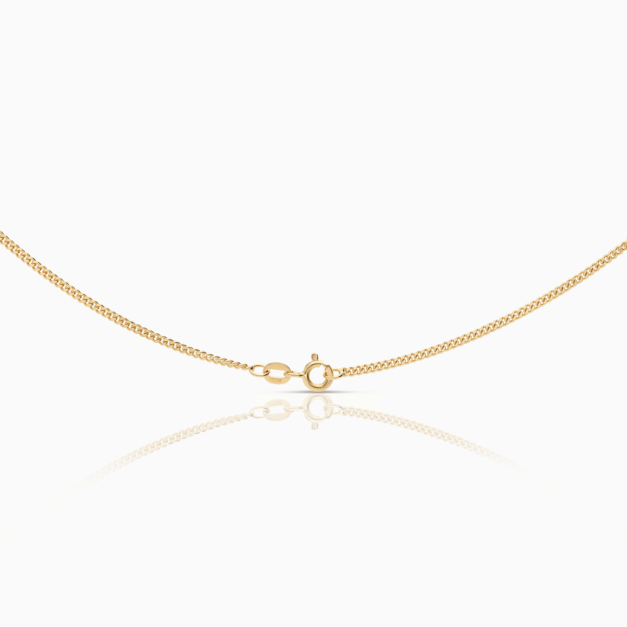 Curb necklace 5.42g 18K gold