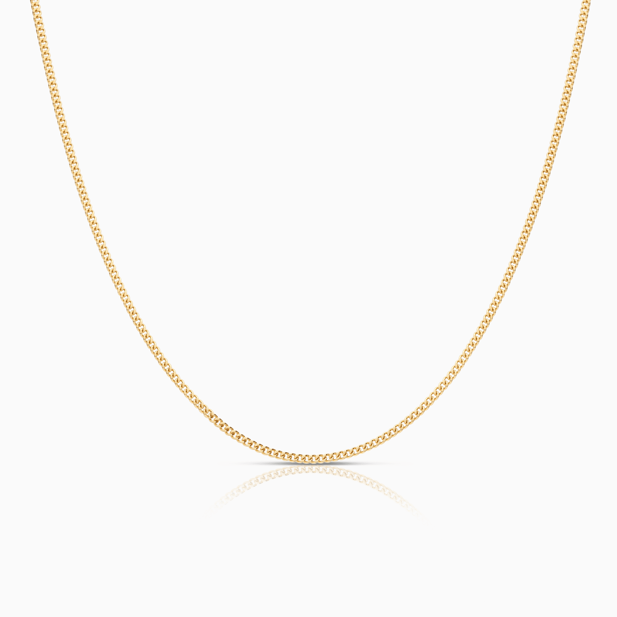 Curb necklace 5.36g 18K gold