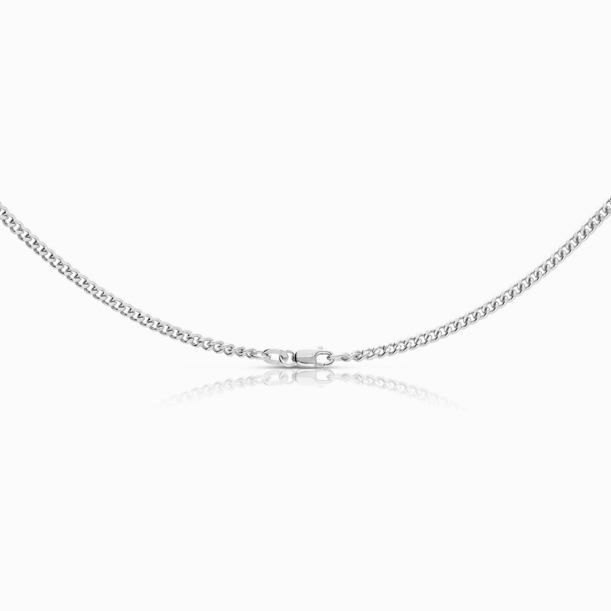 Curb chain 15.36g 18K white gold