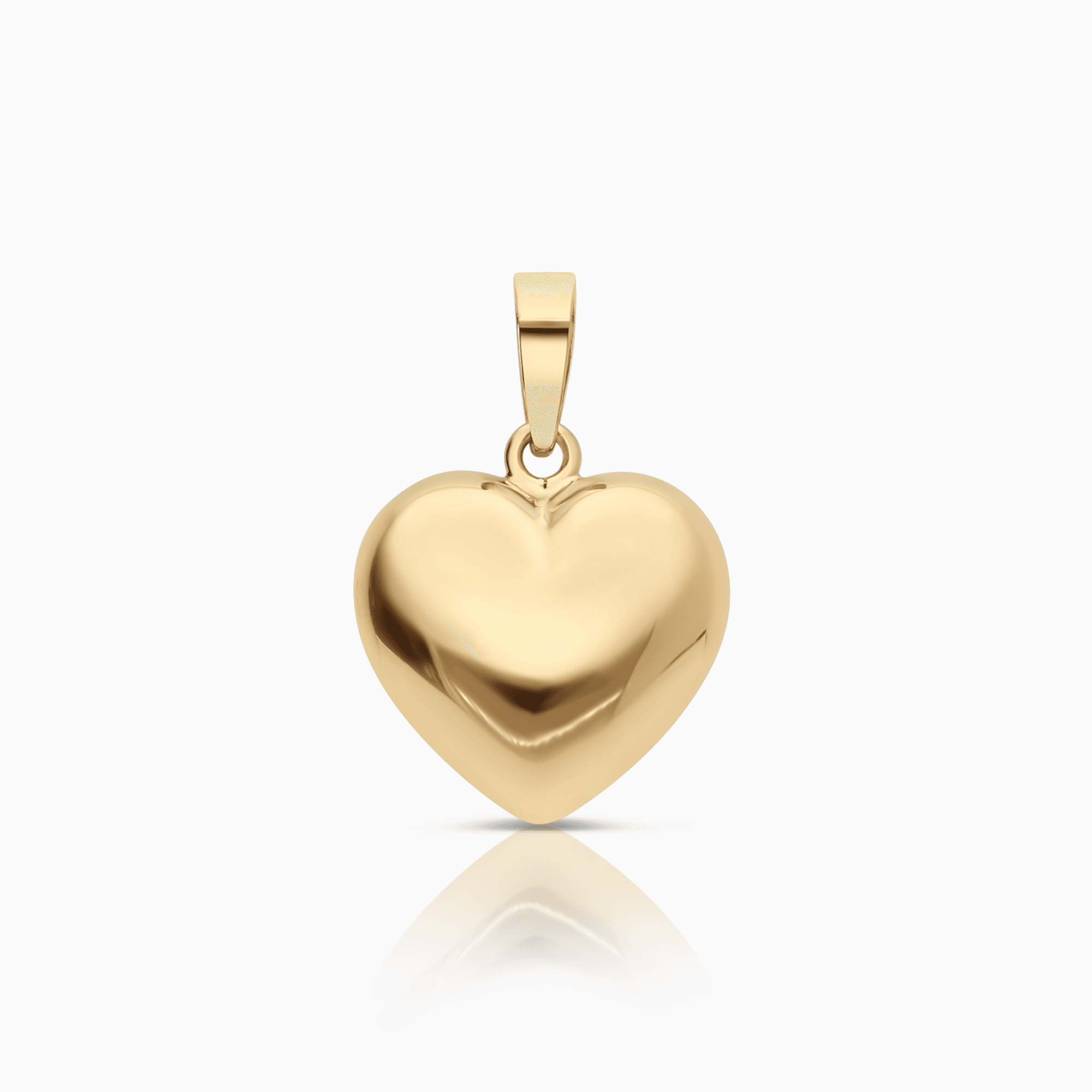 Pendant heart 0.96g 18K gold