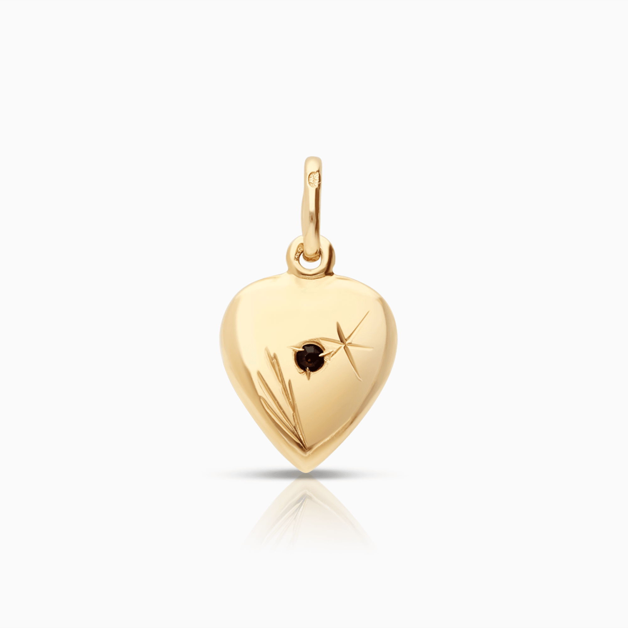 Heart pendant 1.46g 18K gold