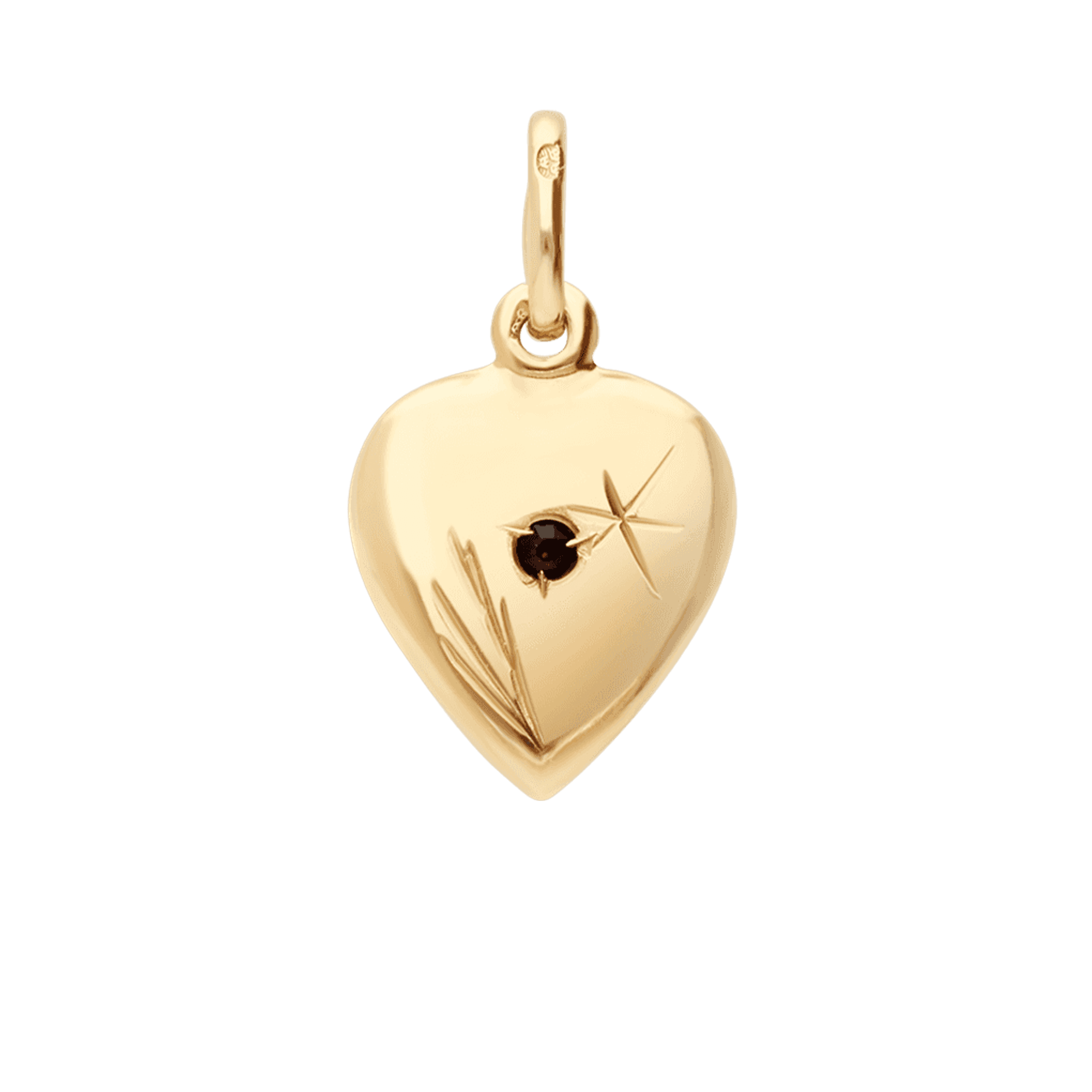 Heart pendant 1.46g 18K gold