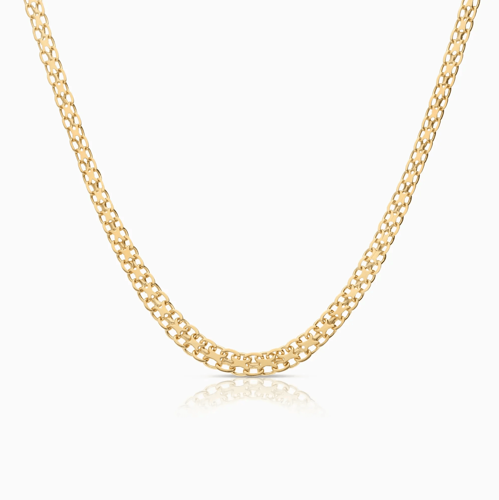 X-link necklace 10.82g 18K gold