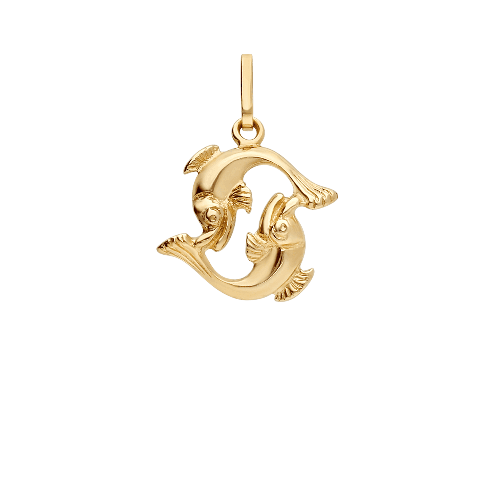 Pisces zodiac pendant 1.14g 18K gold