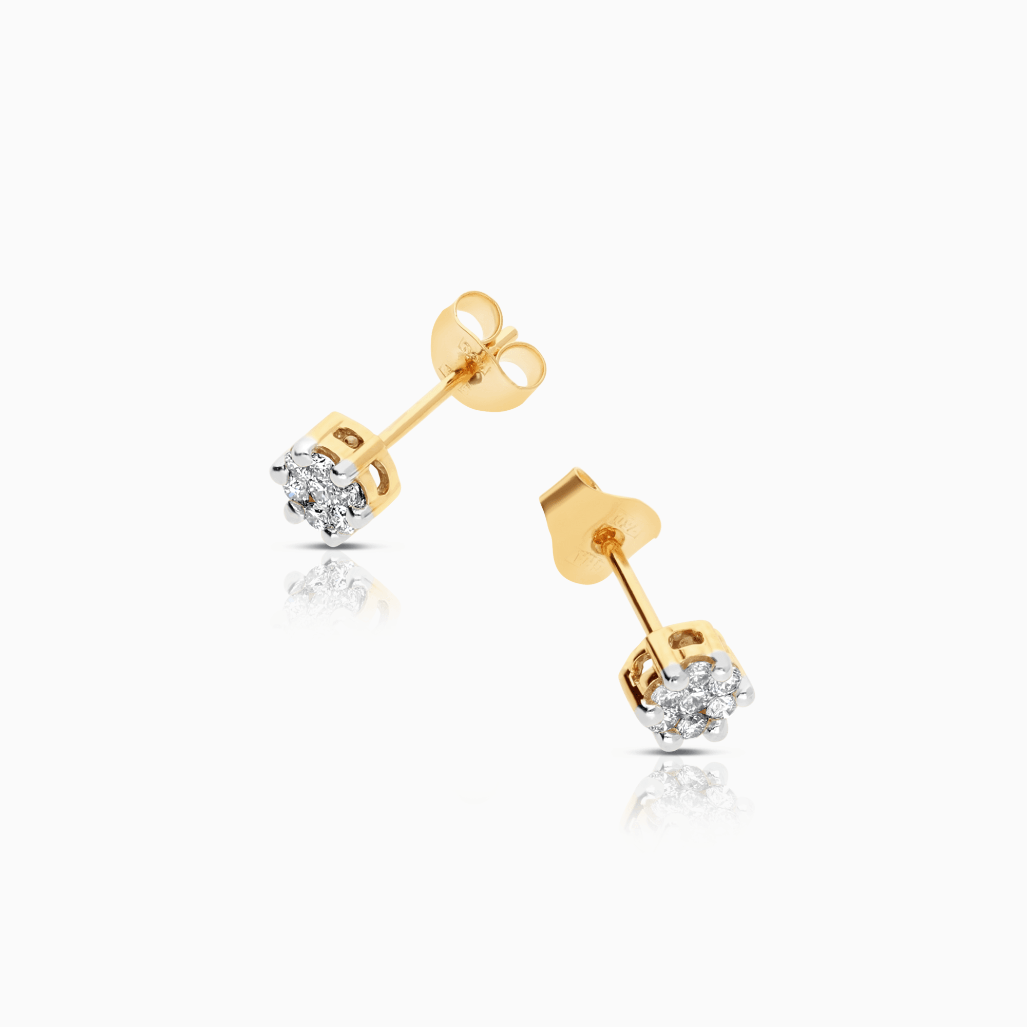 Diamantörhängen 0,20ct 18K guld