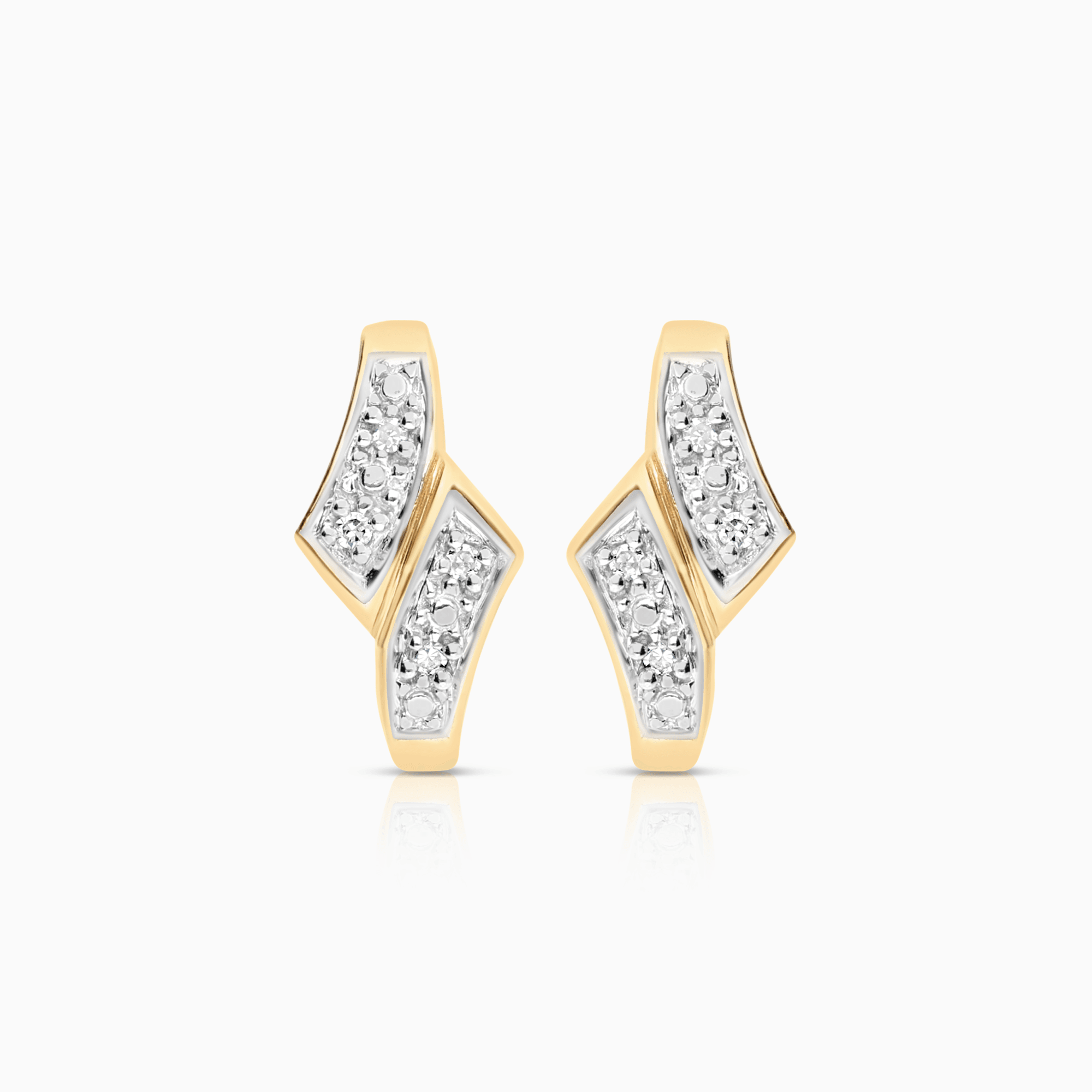 Diamantörhängen 0,02ct 18K guld