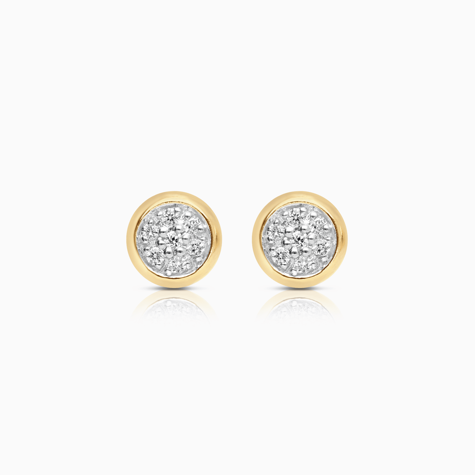 Diamond earrings 0.06ct 18K gold