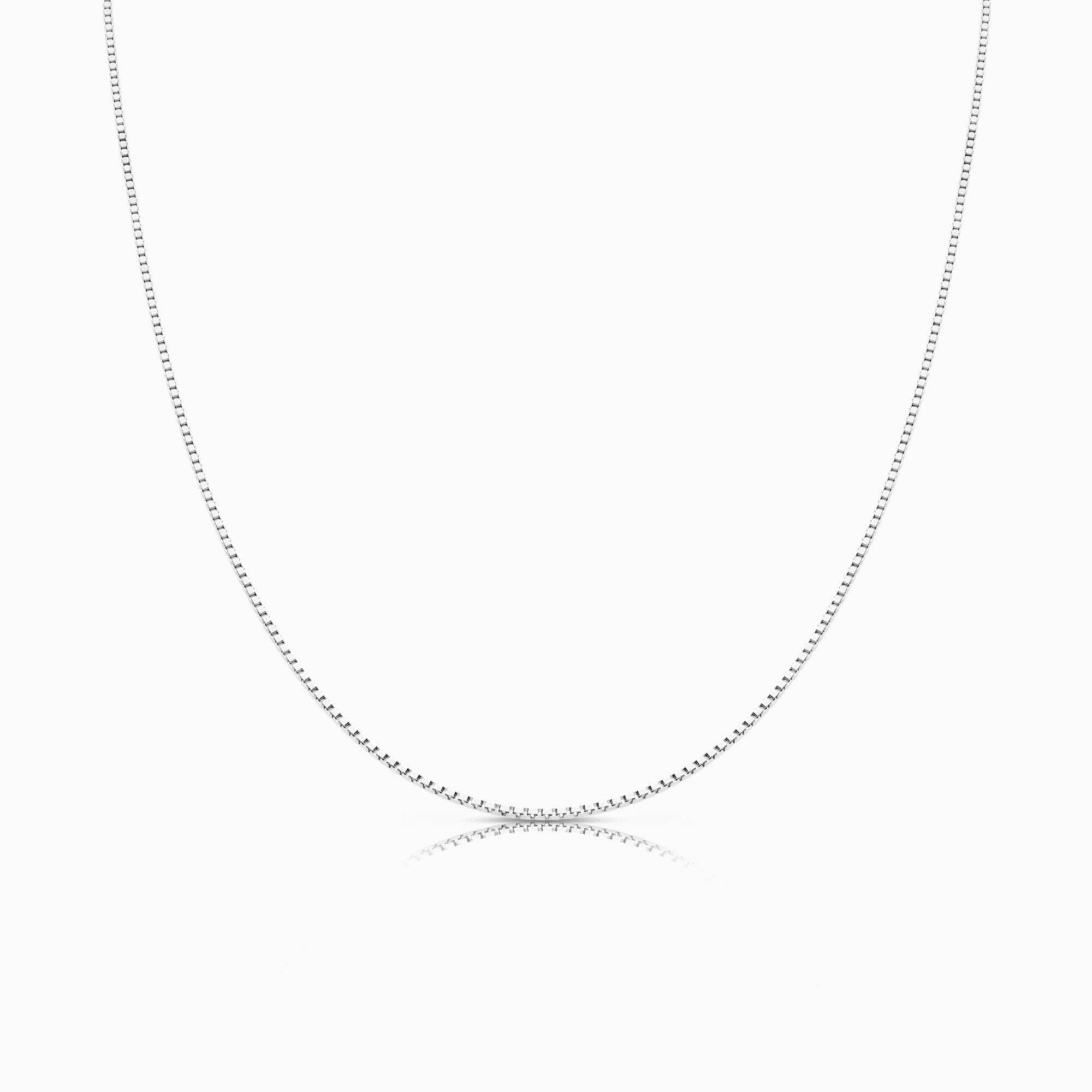 Venezialenke 38cm 18K hvitt gull