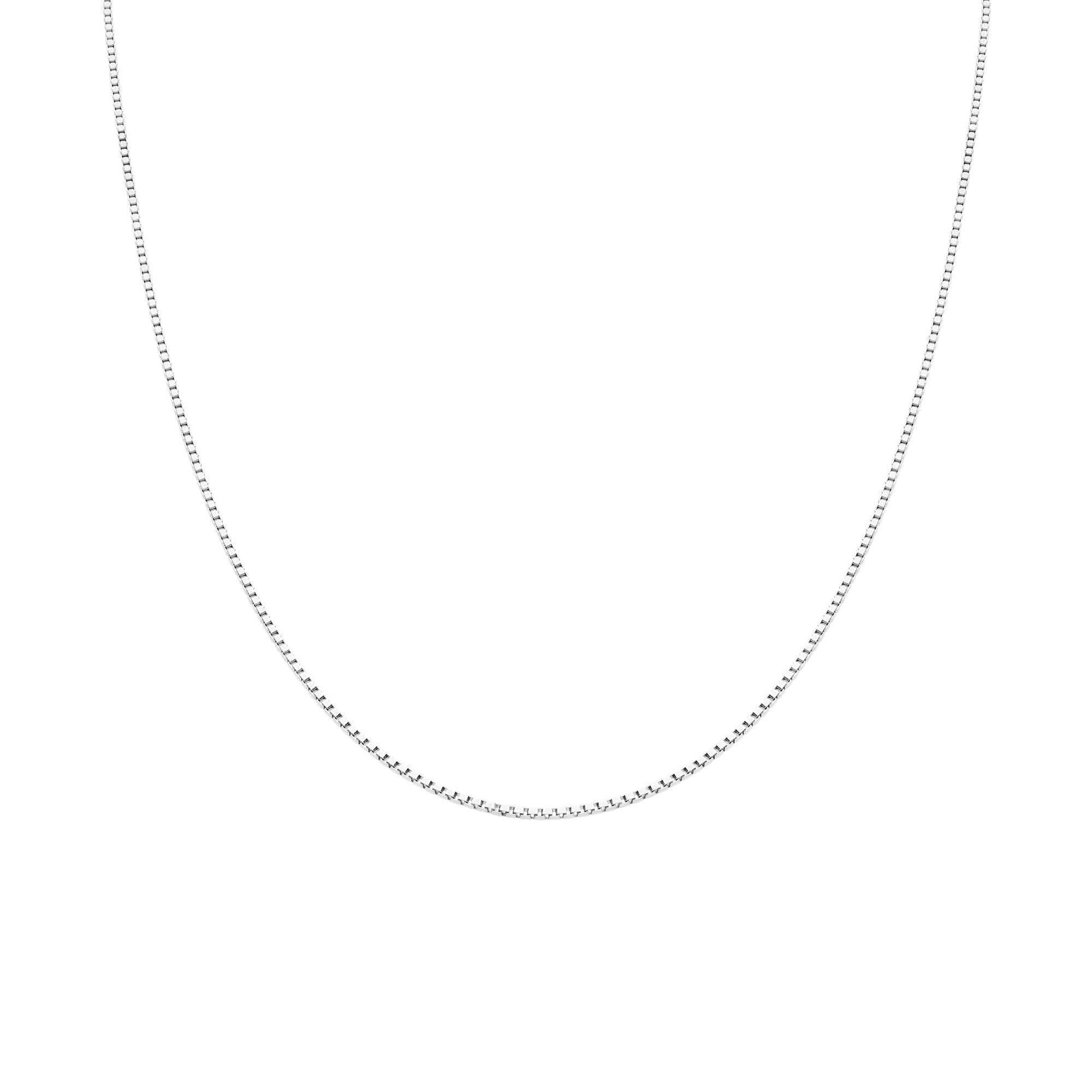 Venezialenke 38cm 18K hvitt gull