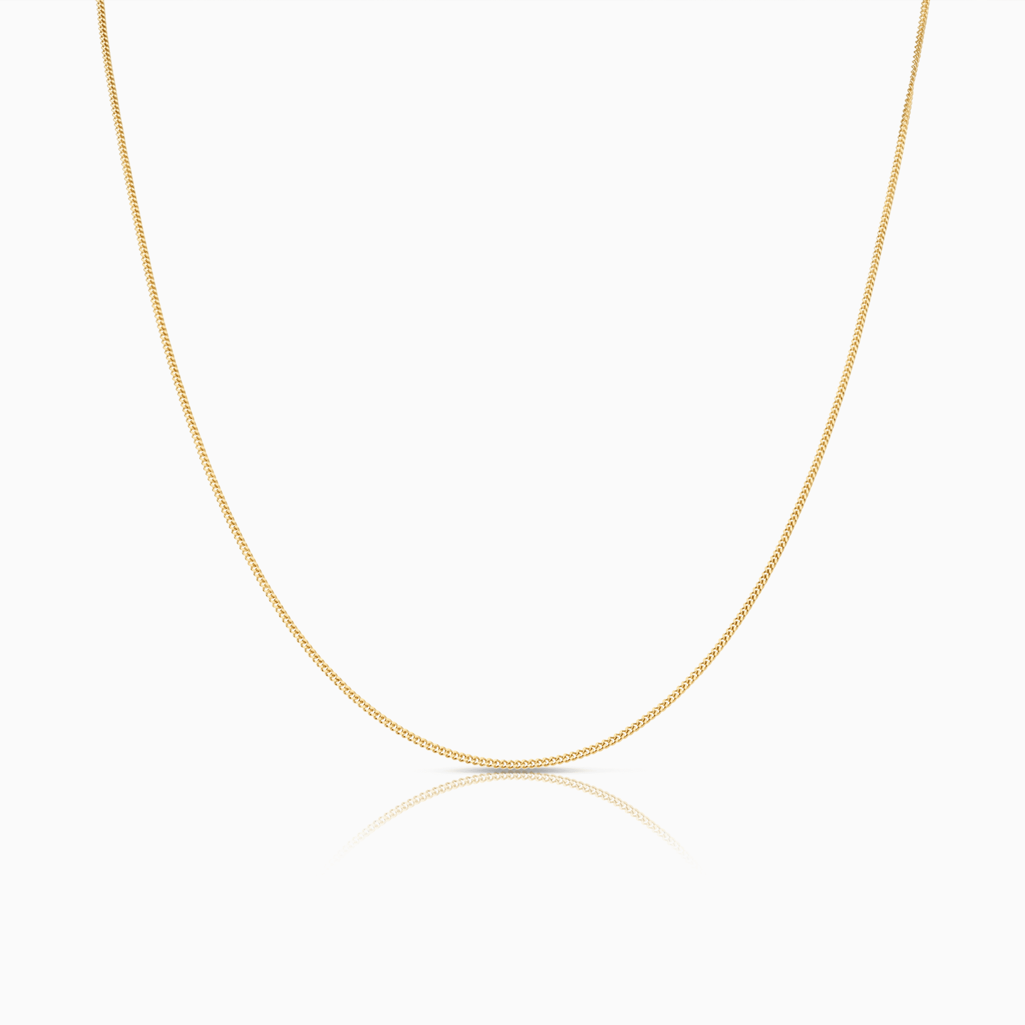 Curb chain 38cm 18K gold