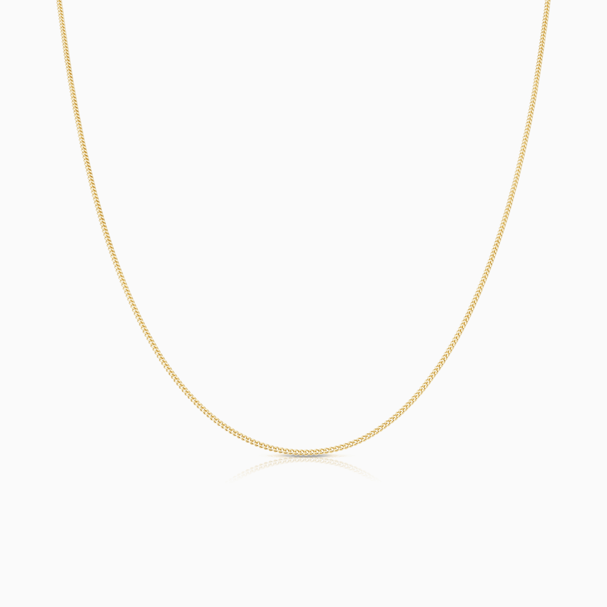 Curb Chain 42cm 18K Gold