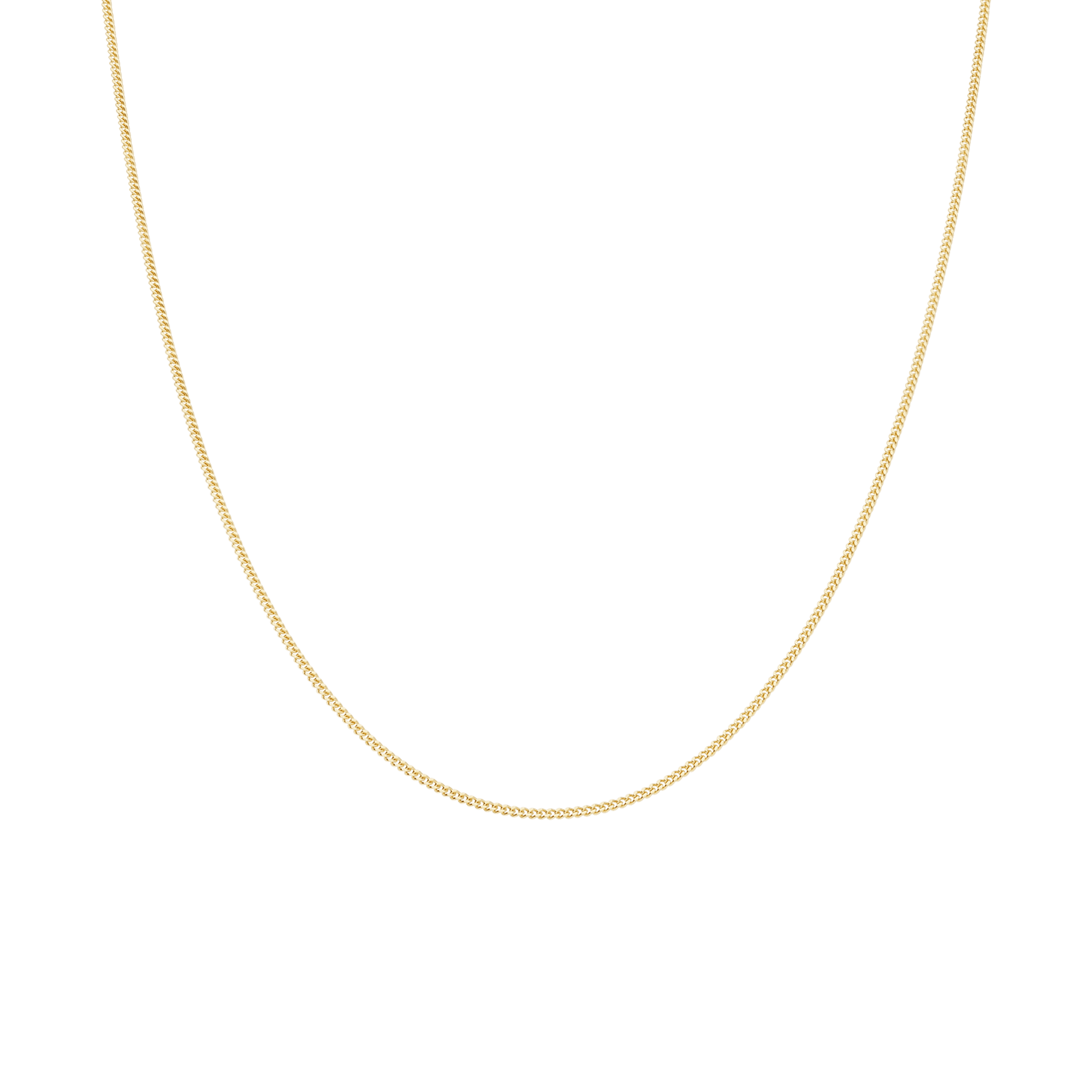 Curb Chain 42cm 18K Gold