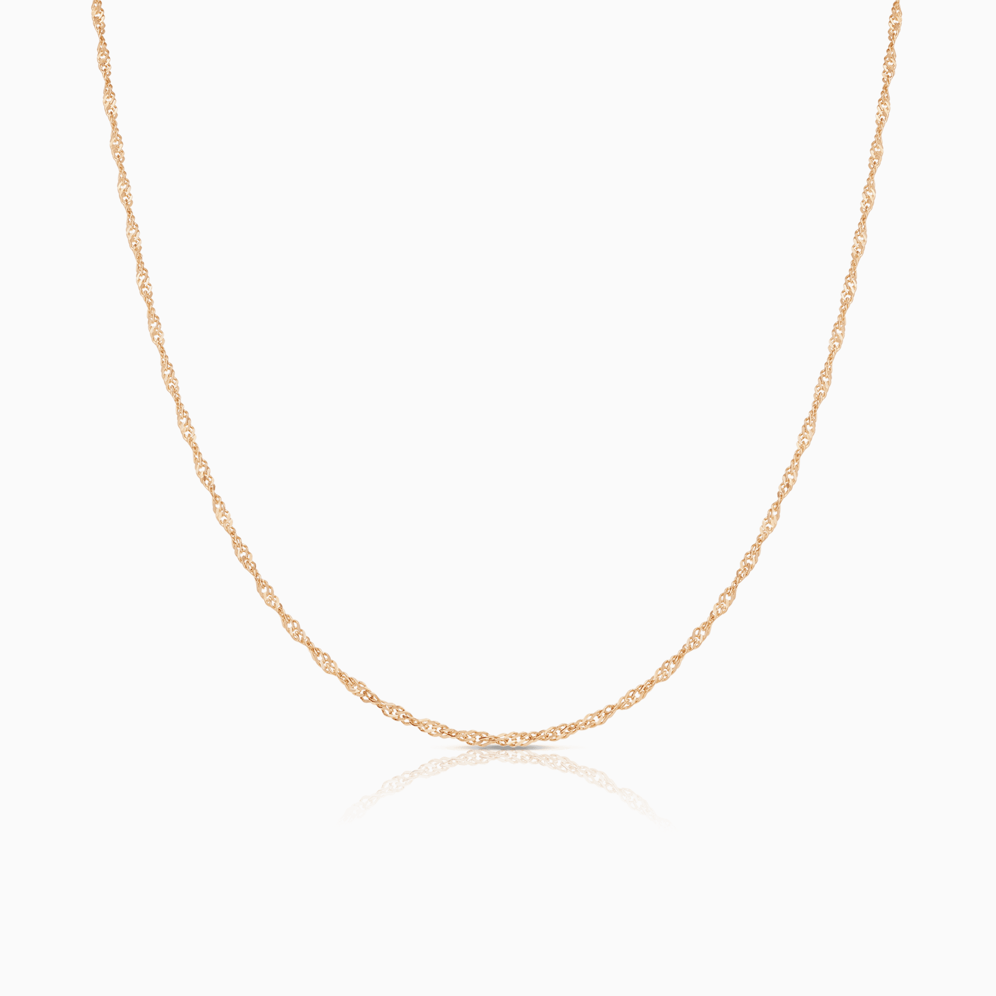 Singapore chain 42cm 18K gold