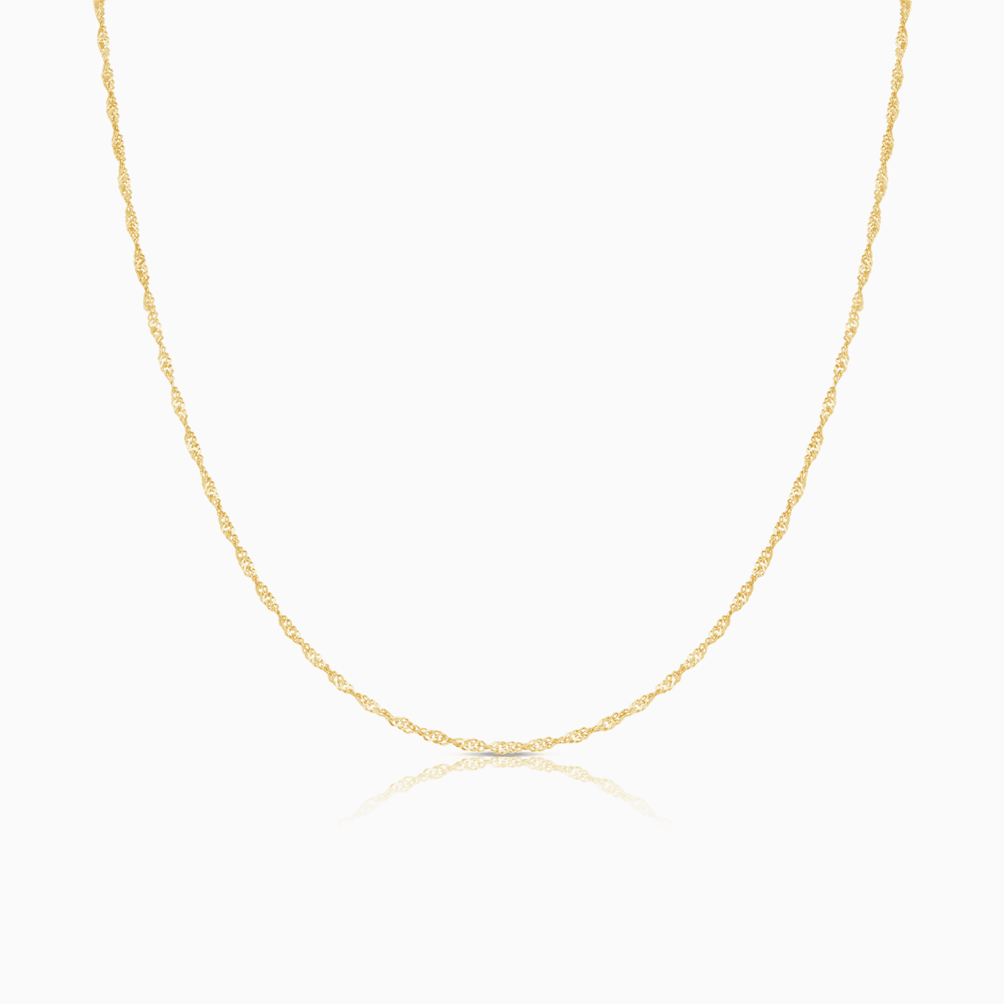 Singapore chain 40cm 18K gold