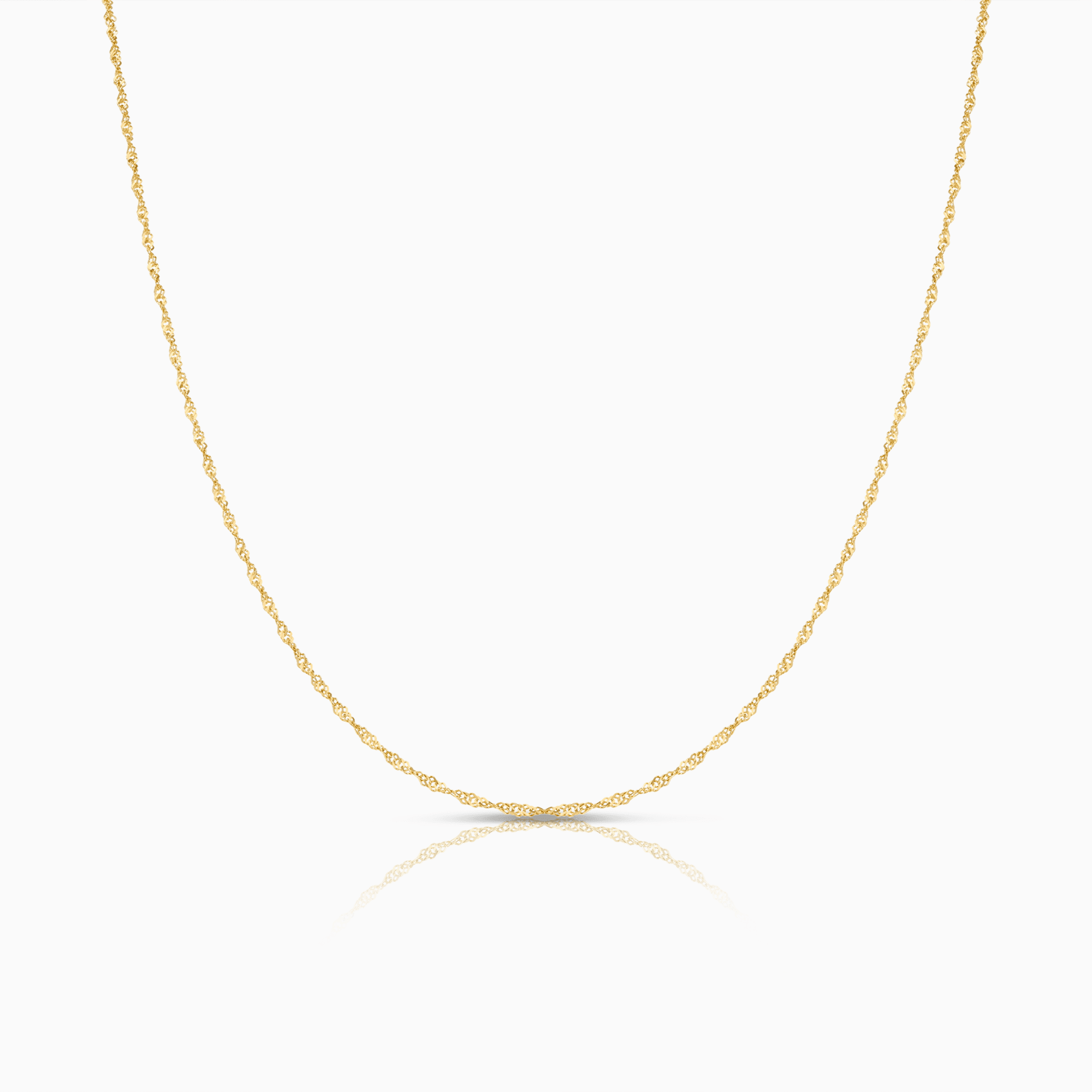 Singapore chain 41.5cm 18K gold