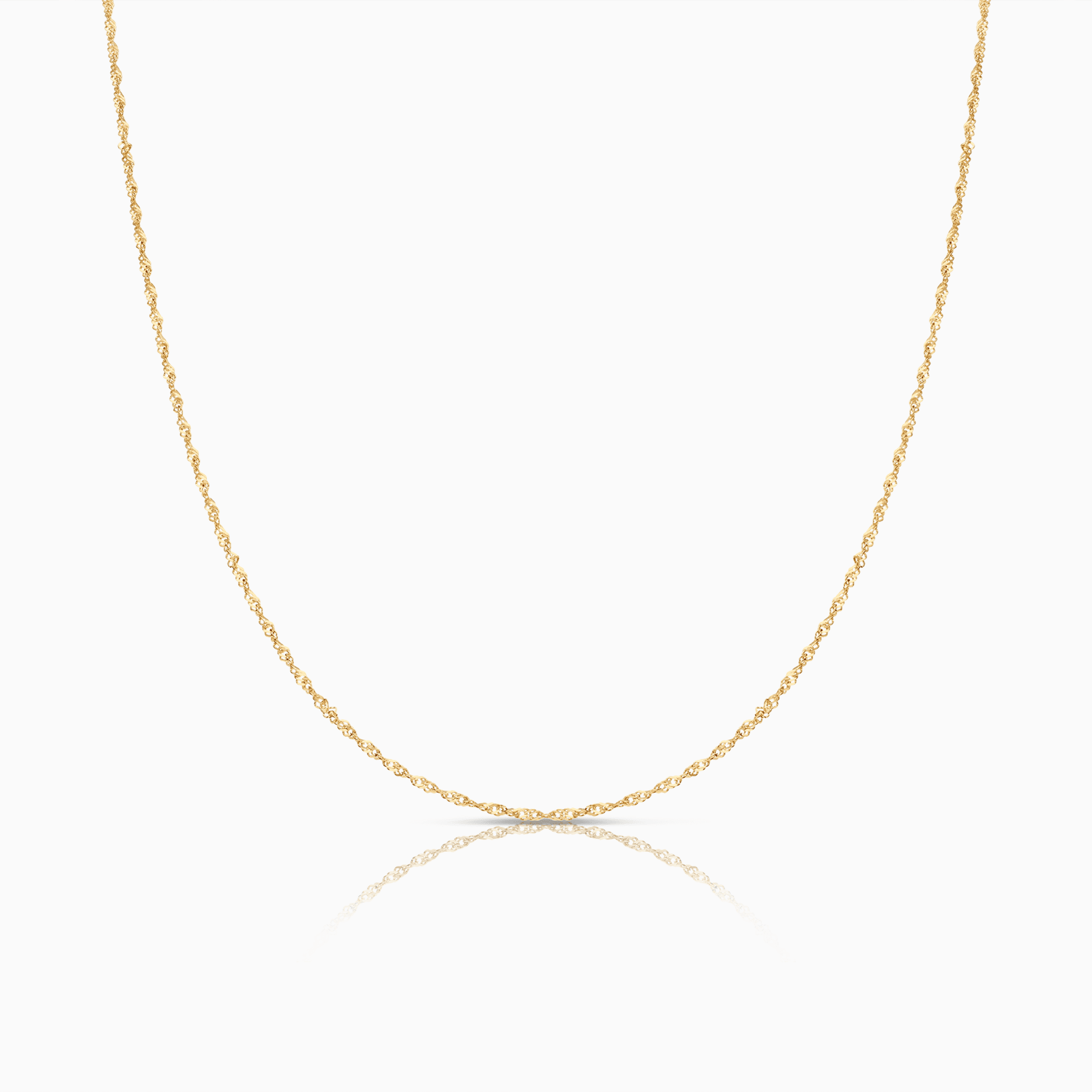 Singapore chain 38cm 18K gold