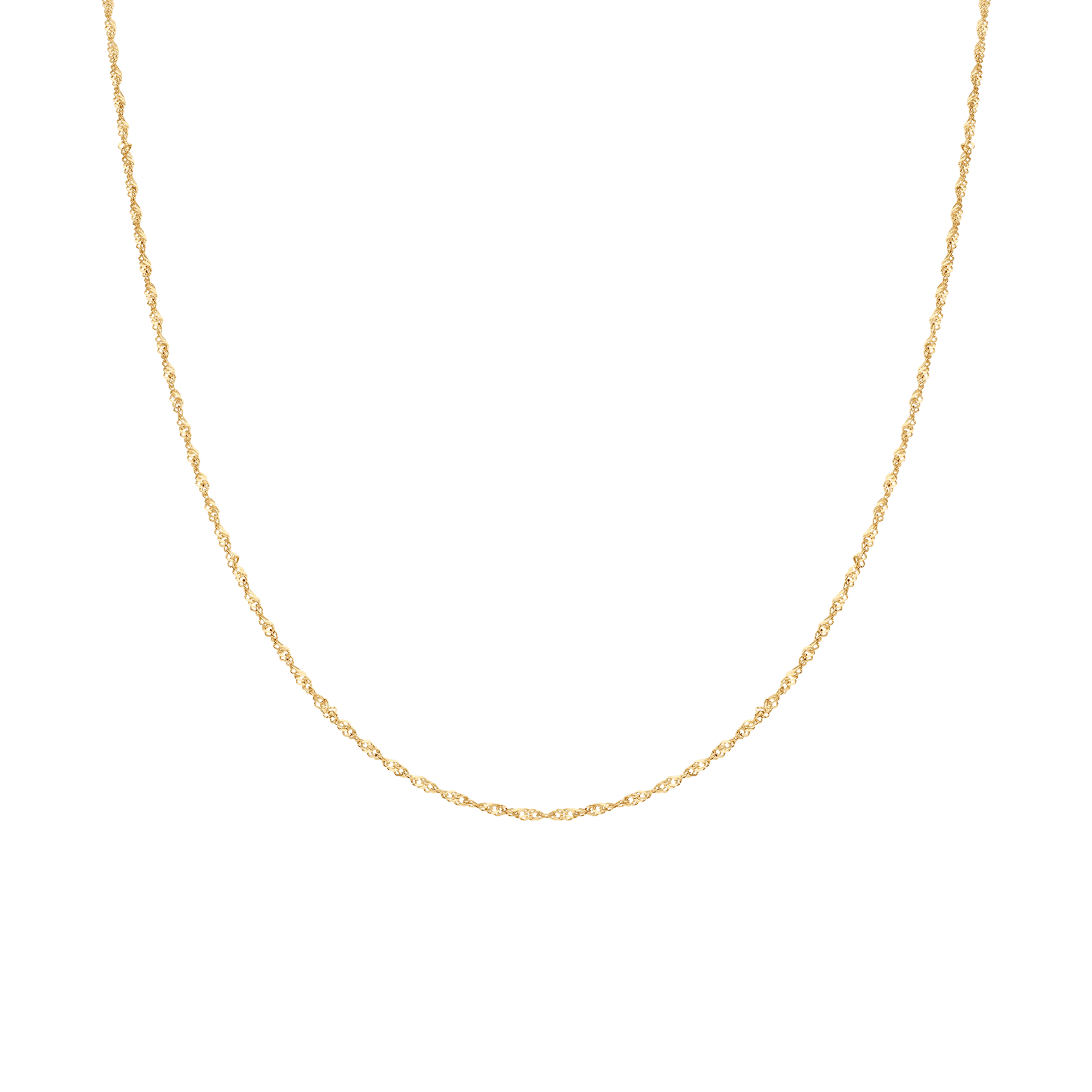 Singapore chain 38cm 18K gold