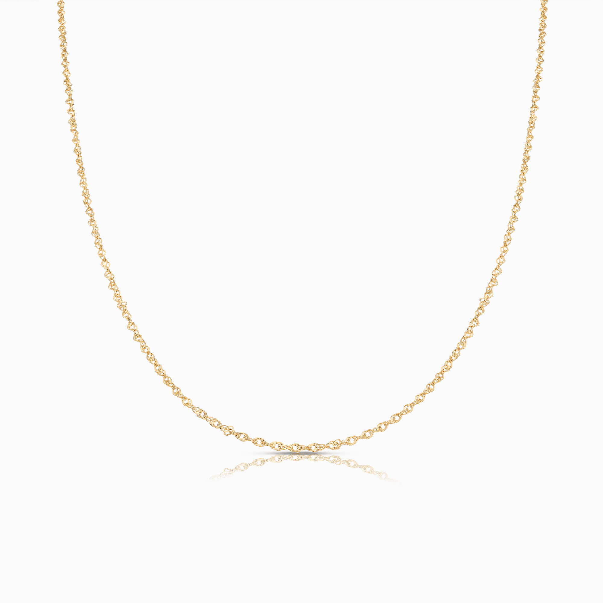 Singapore chain 45cm 18K gold