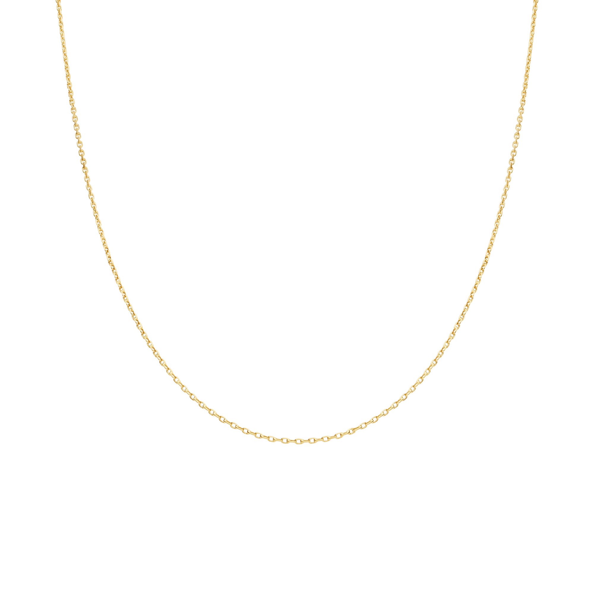 Cable link 43cm 18K gold