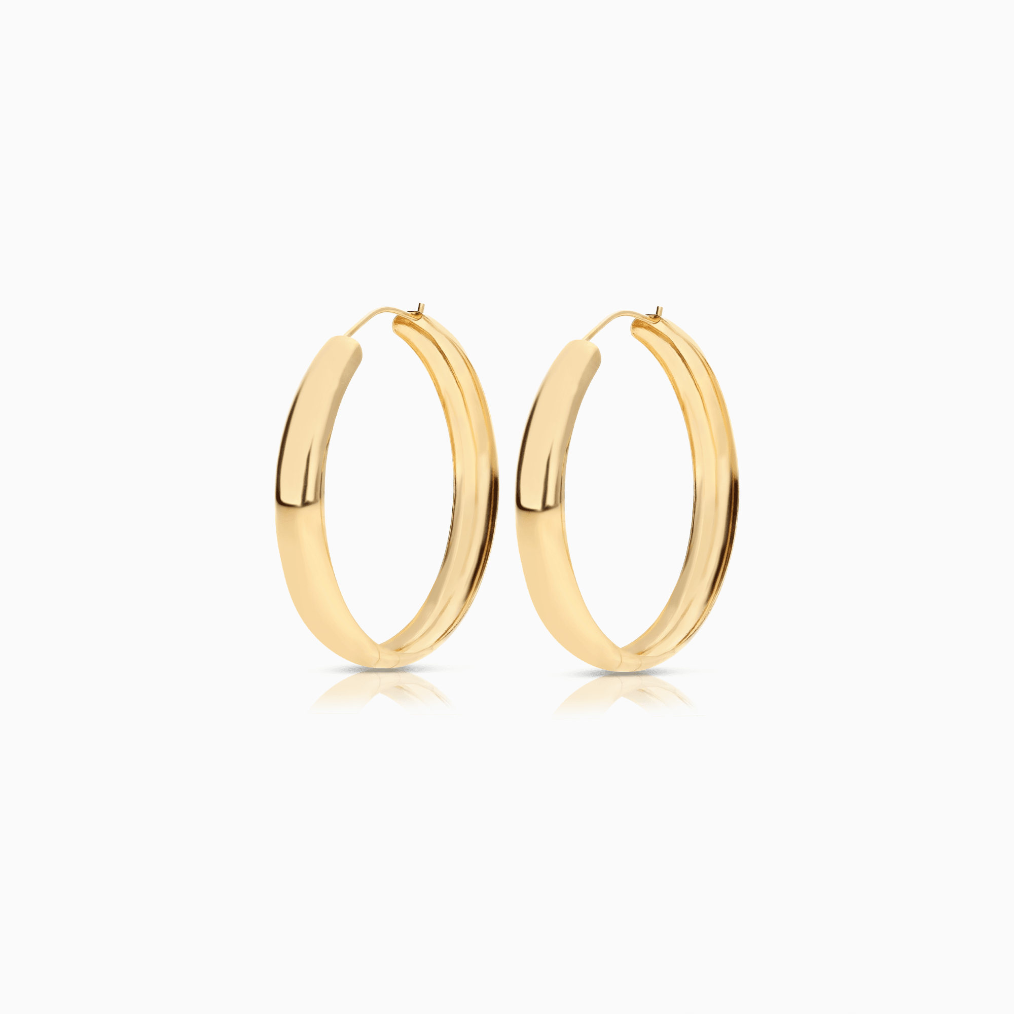 Gold hoop earrings 2.20g 18K gold