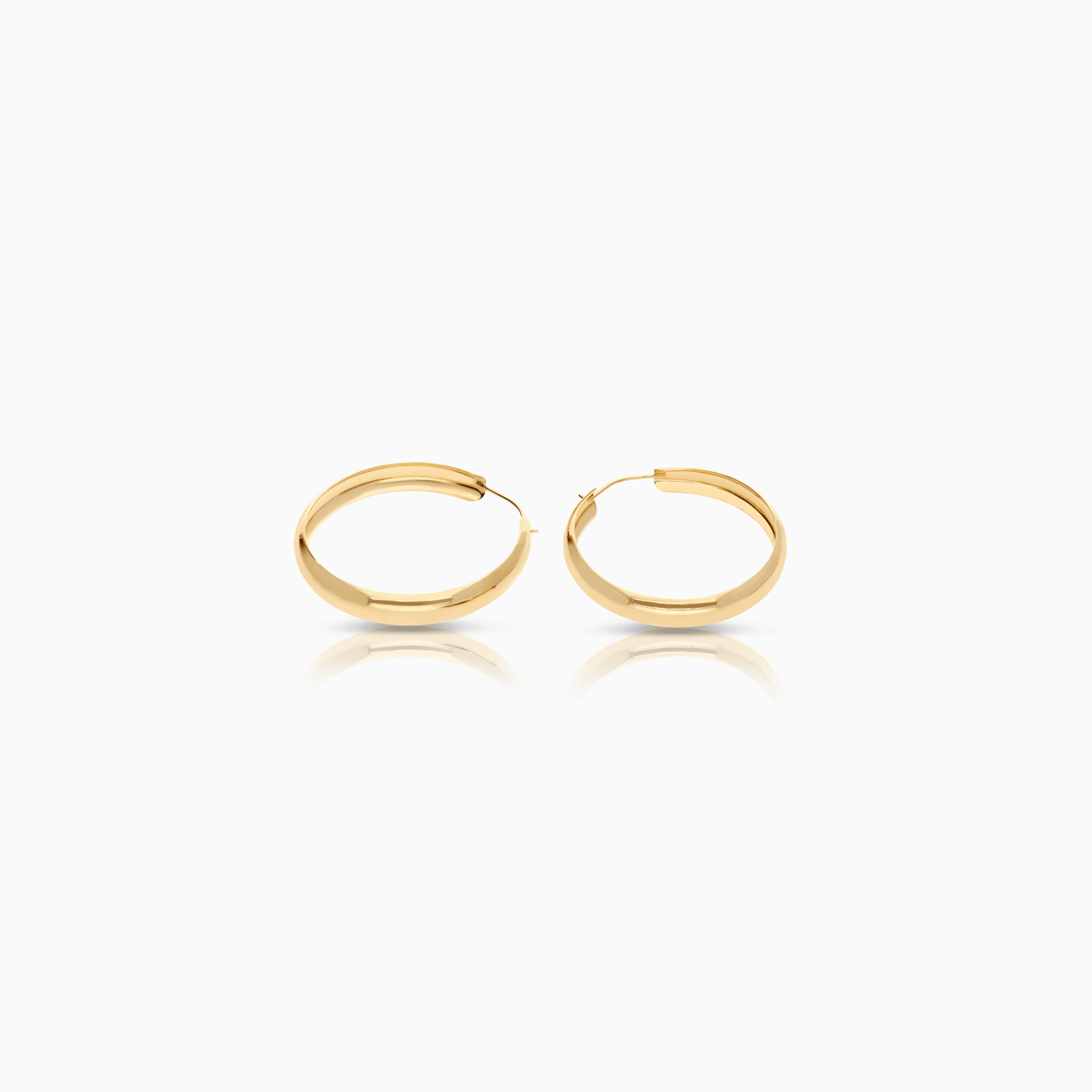 Gold hoop earrings 2.20g 18K gold