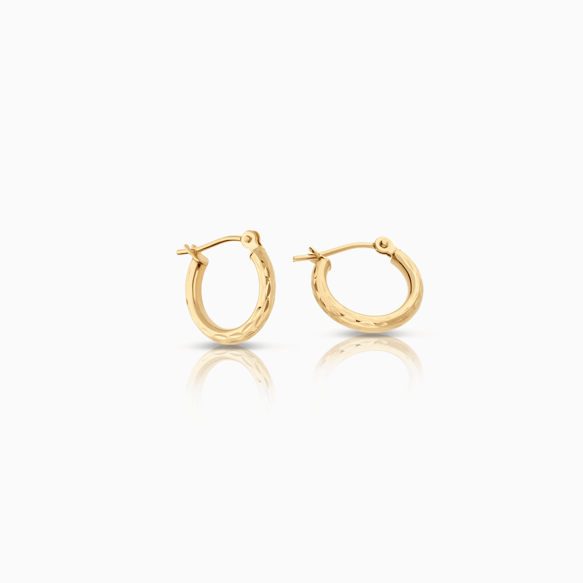 Gold earrings hoops 0.78g 18K gold