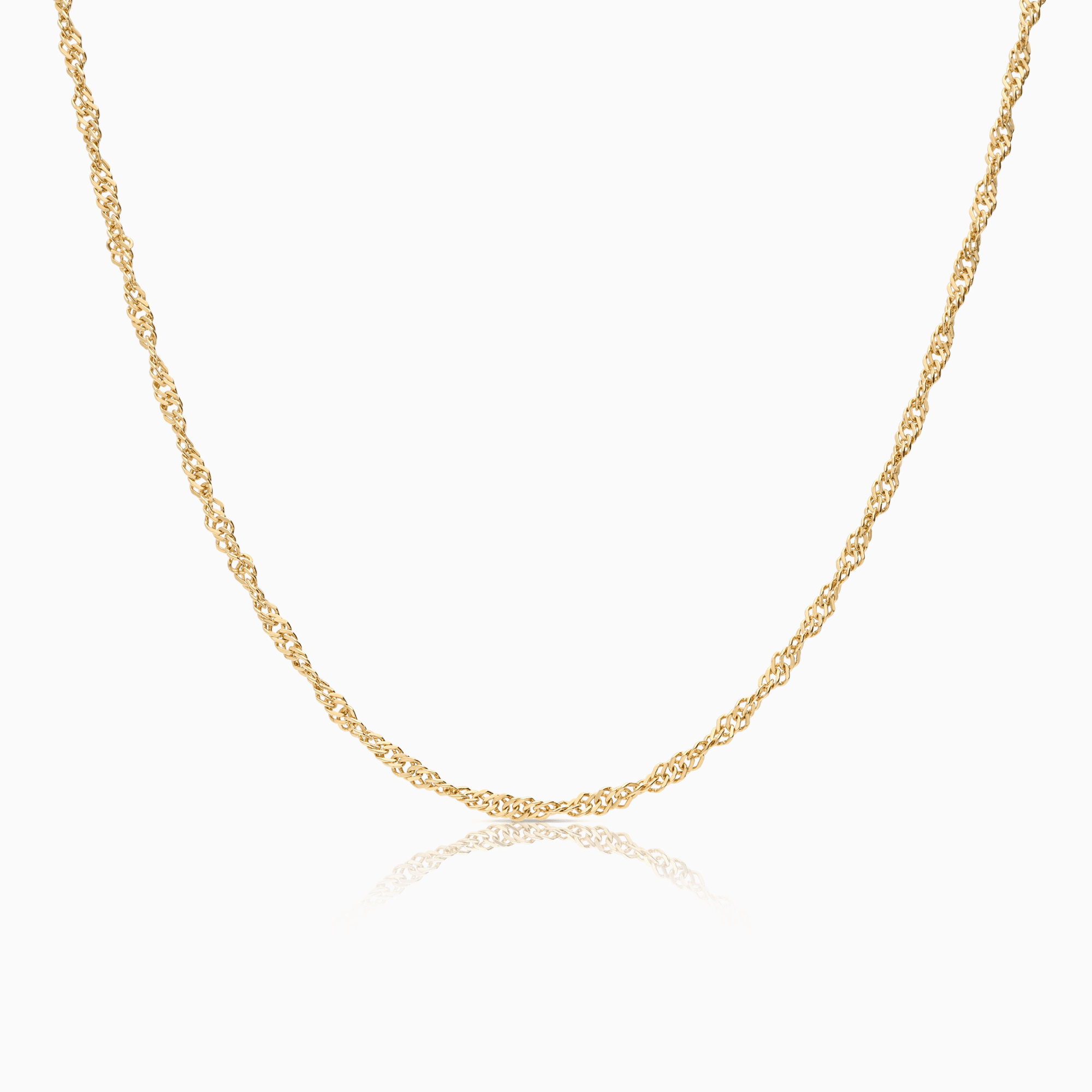 Singapore Necklace 6.34g 18K Gold