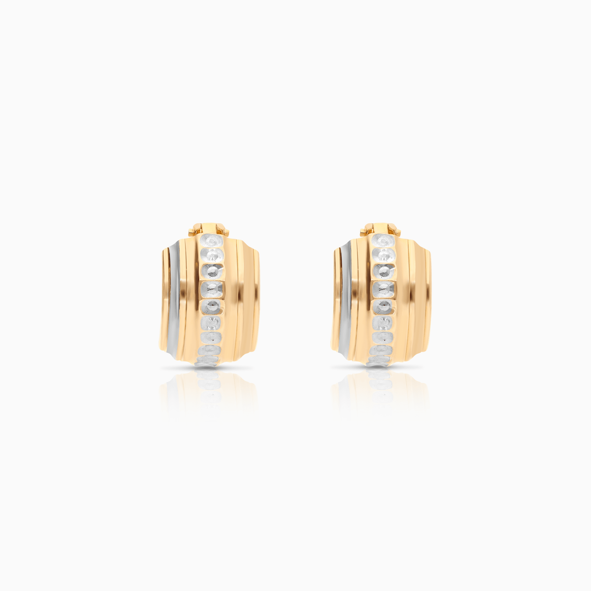 Gold hoop earrings 3.36g 18K gold