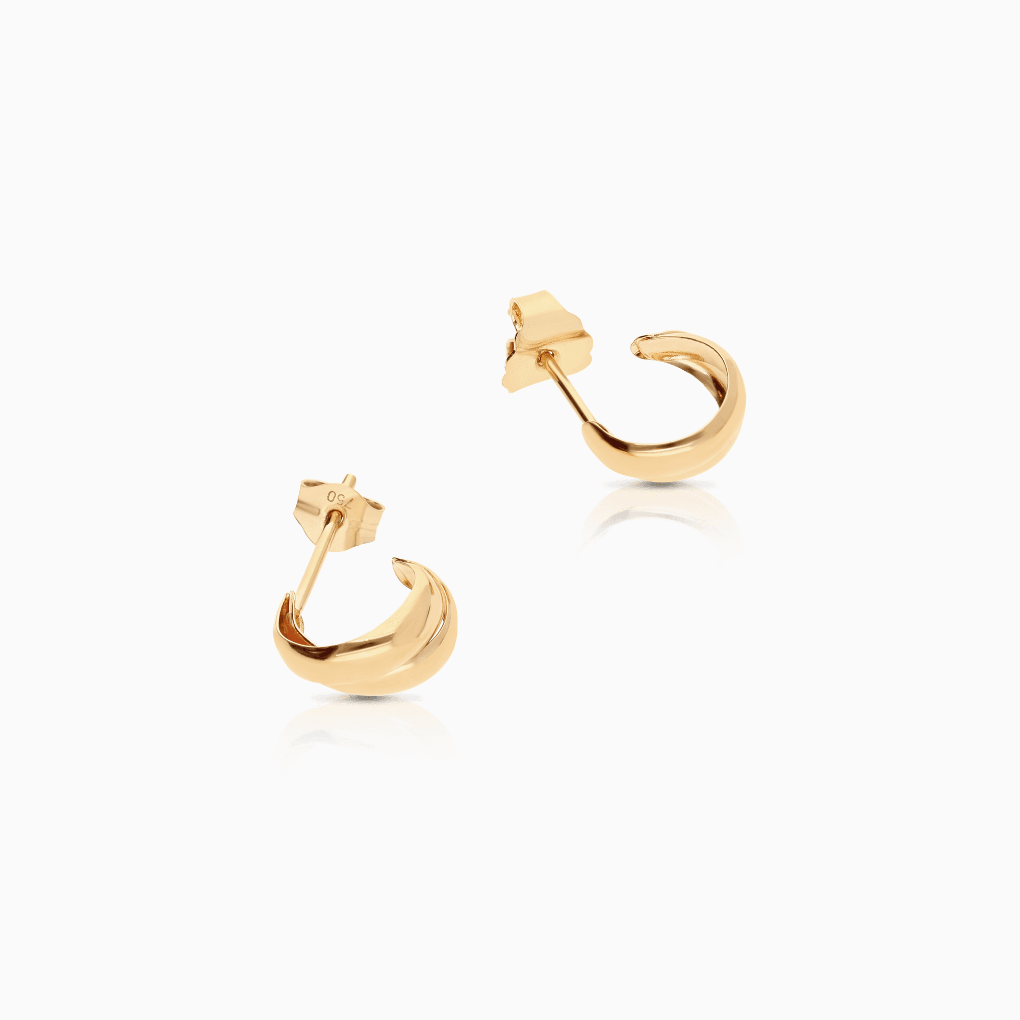 Gold earrings 0.88g 18K gold