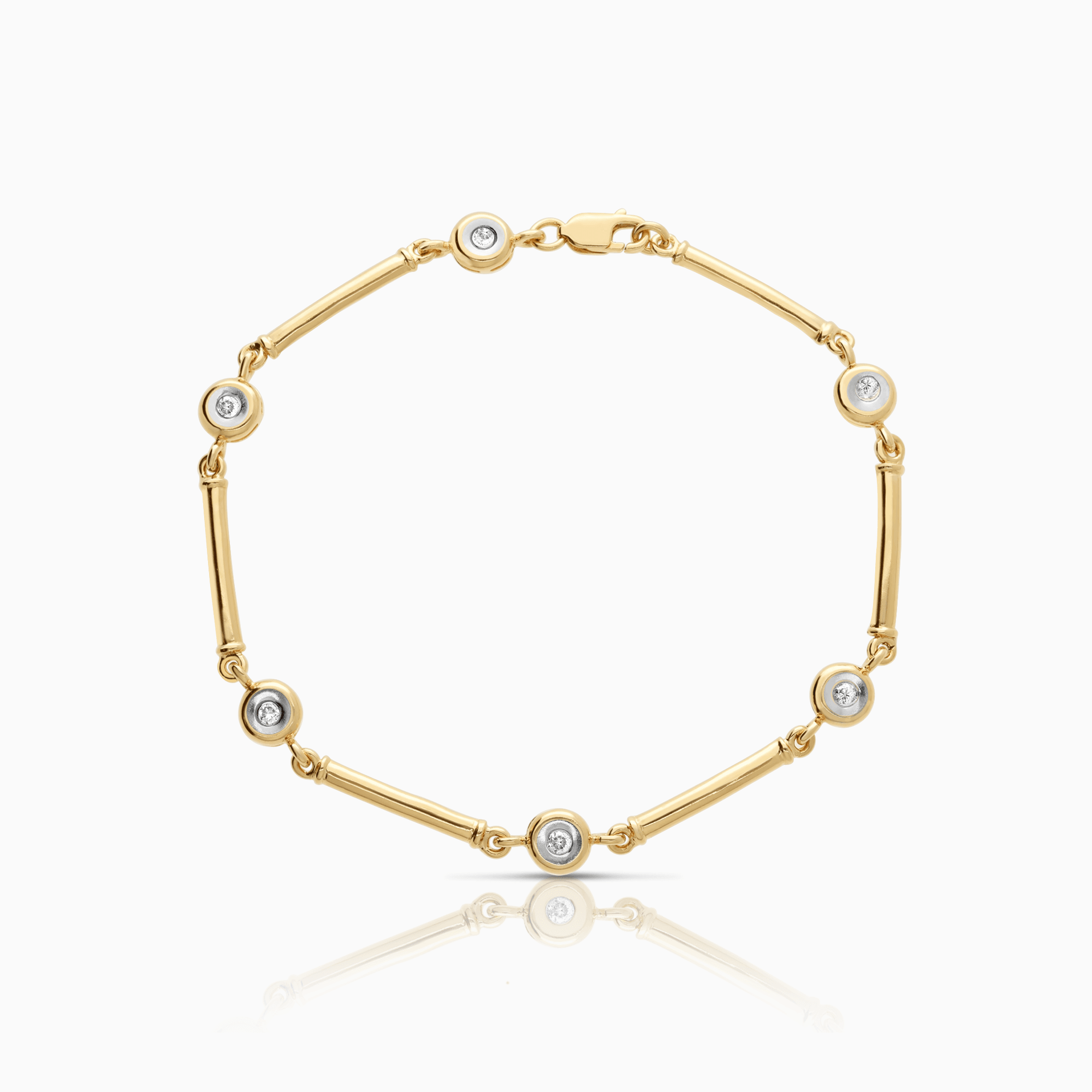 Diamond bracelet 0.18ct 18K gold