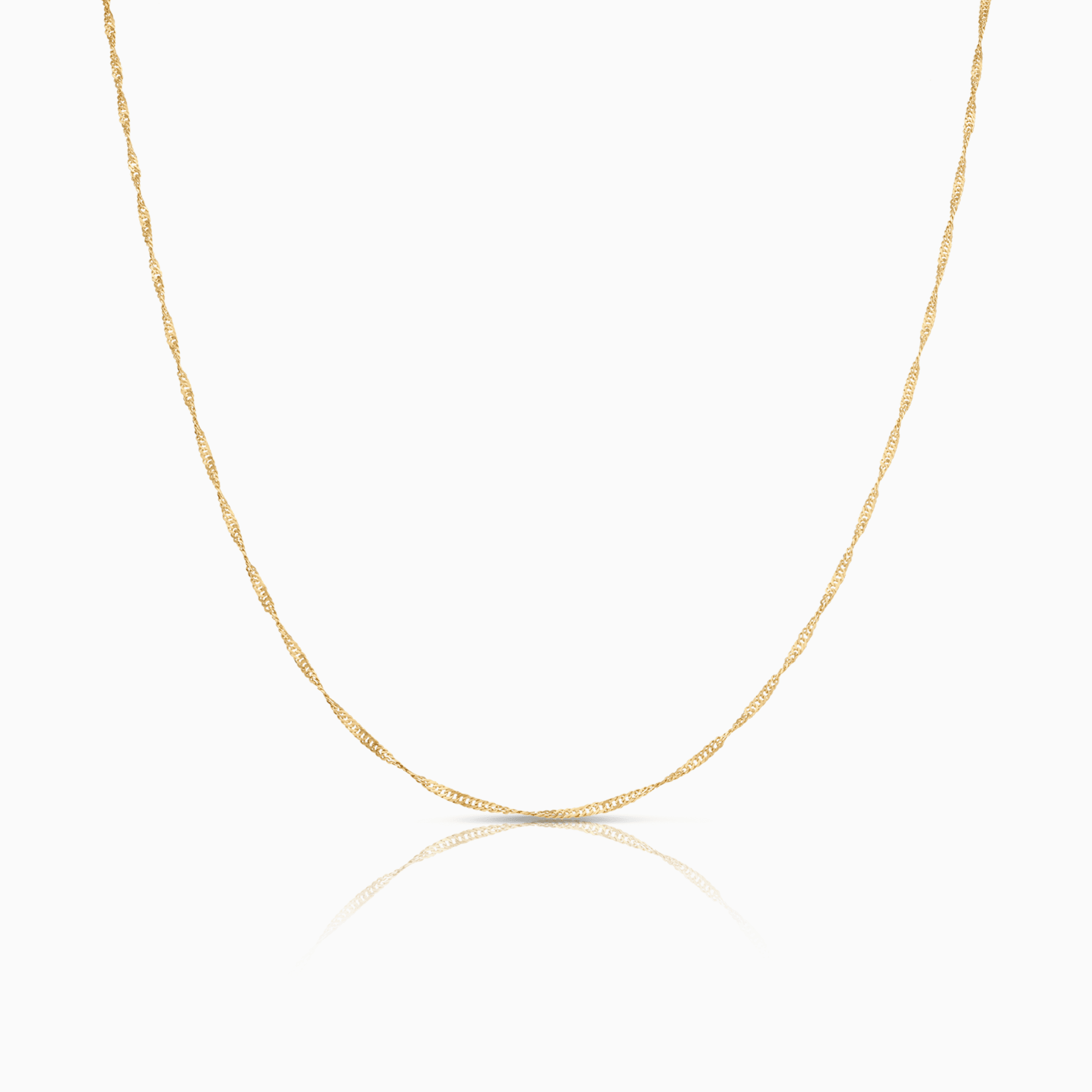 Singapore Chain 42cm 18K Gold
