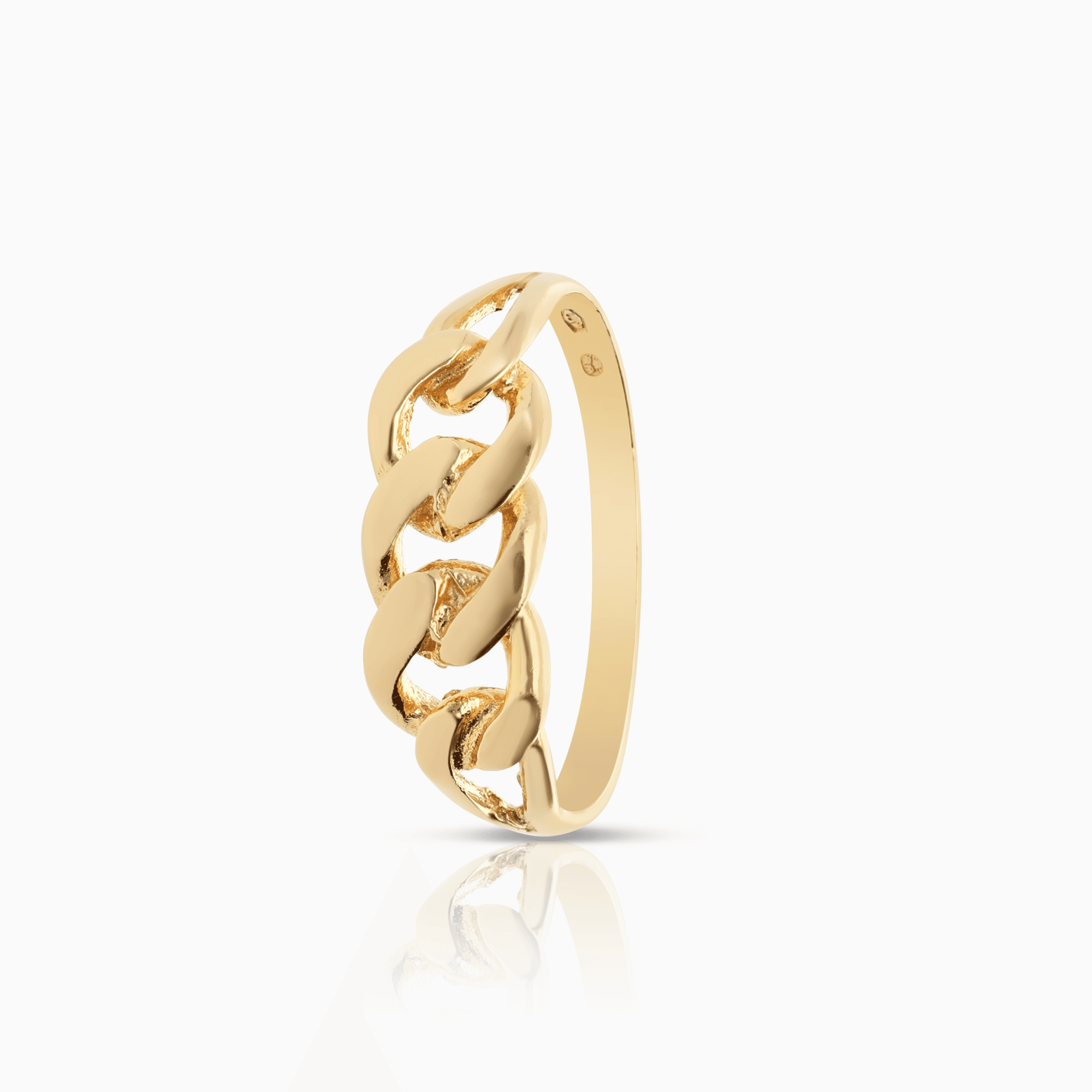 Curb ring 2.30g 18K gold