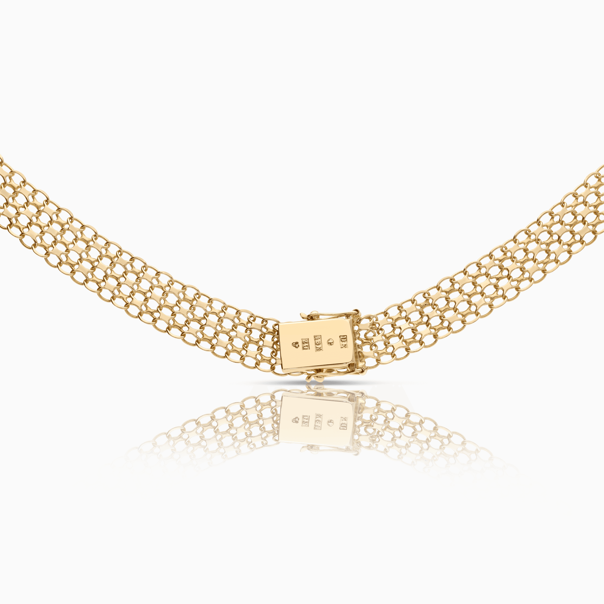 X-link necklace 26.78g 18K gold