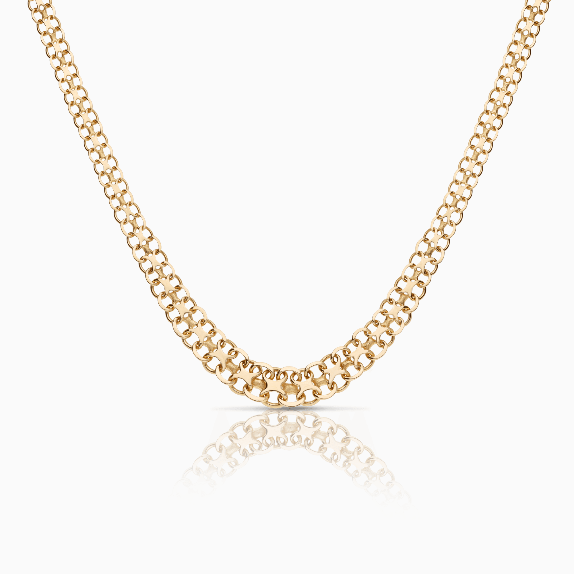 X-link necklace 14.60g 18K gold