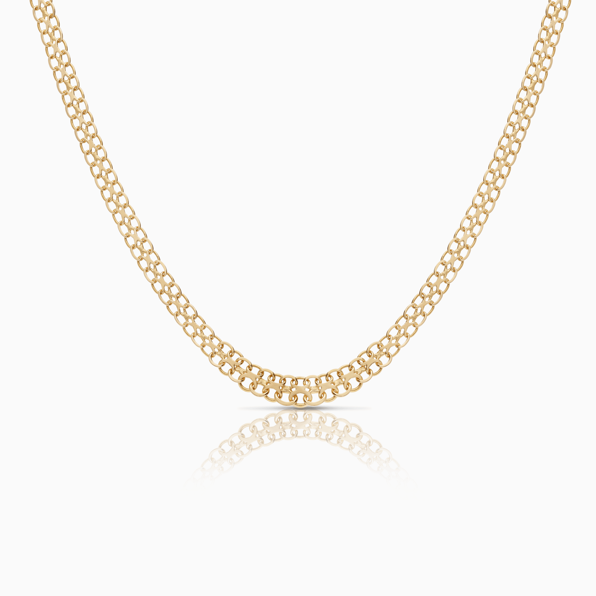 X-link necklace 11.90g 18K gold