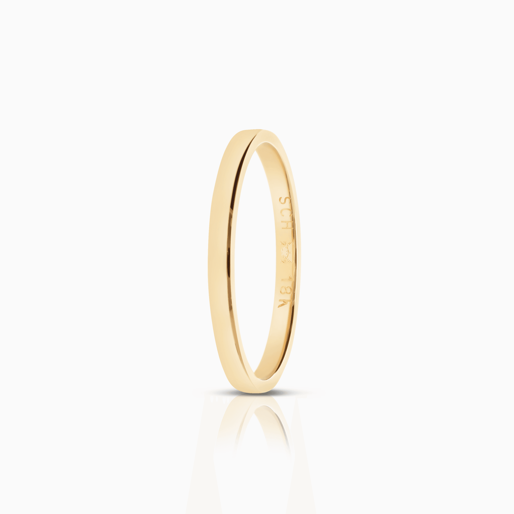 Schalins plain gold ring 1.70g 18K gold