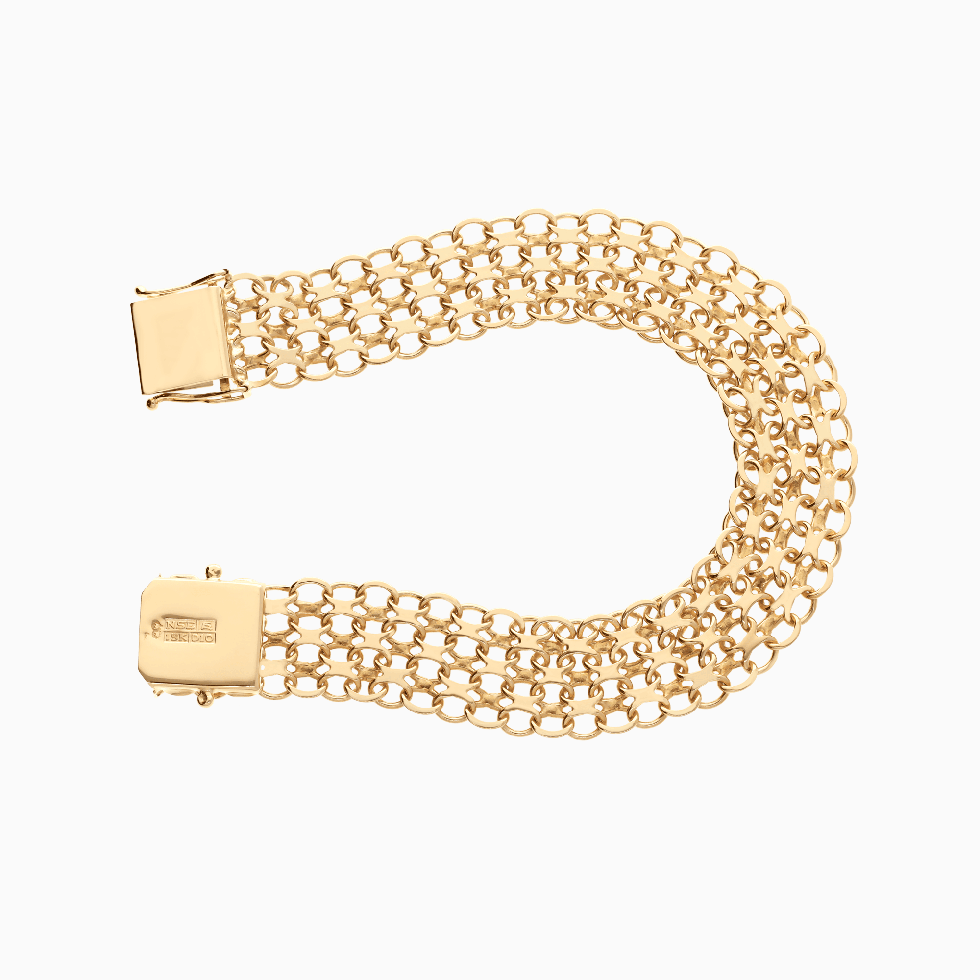 X-Link Bracelet 24.48g 18K Gold
