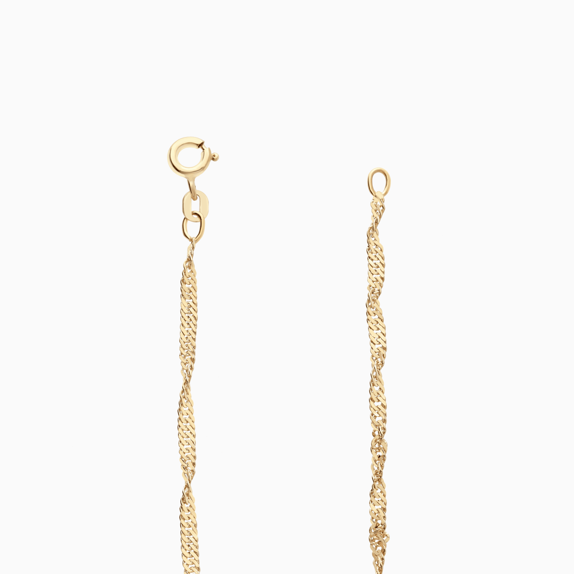 Singapore bracelet 2.18g 18K gold