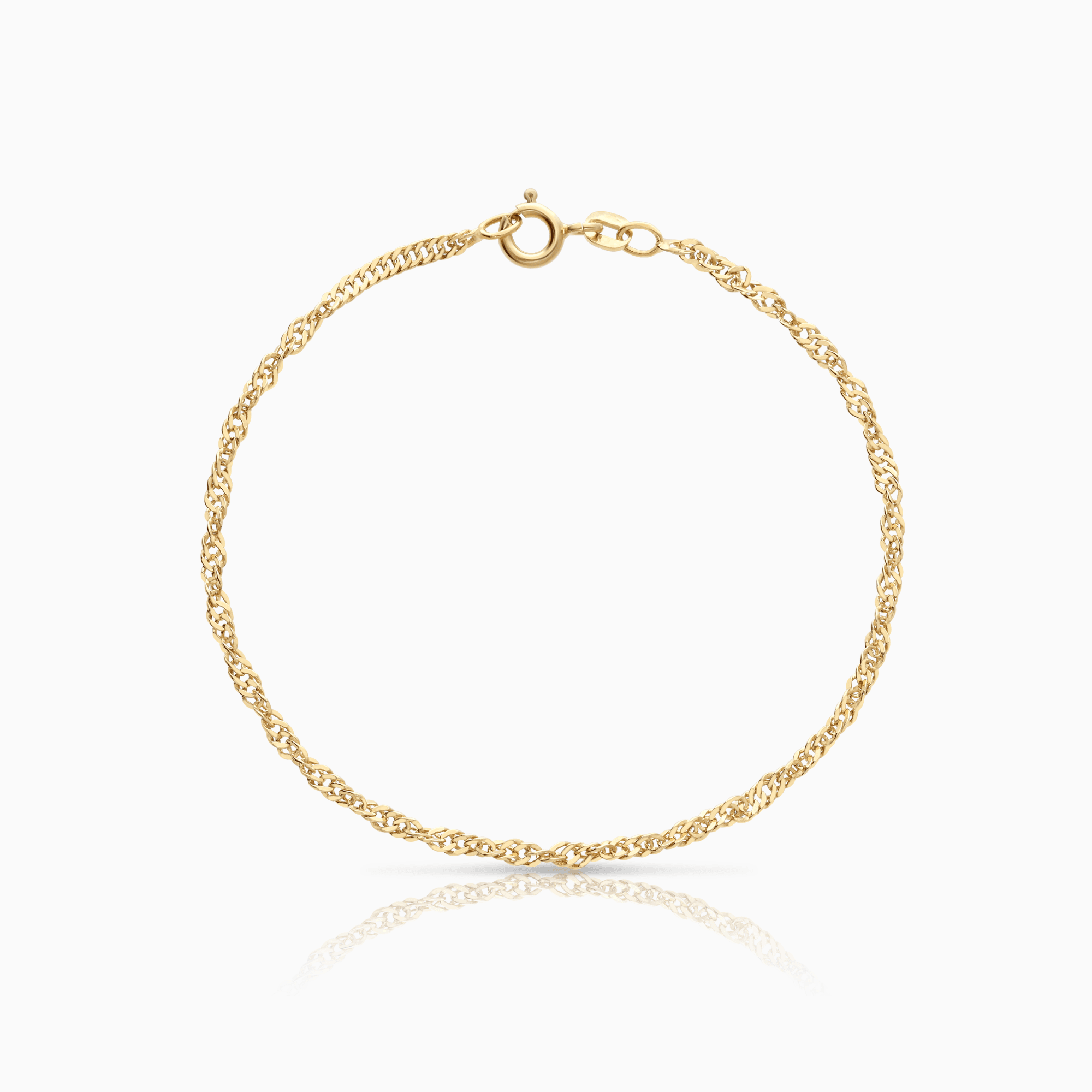 Singapore bracelet 2.20g 18K gold