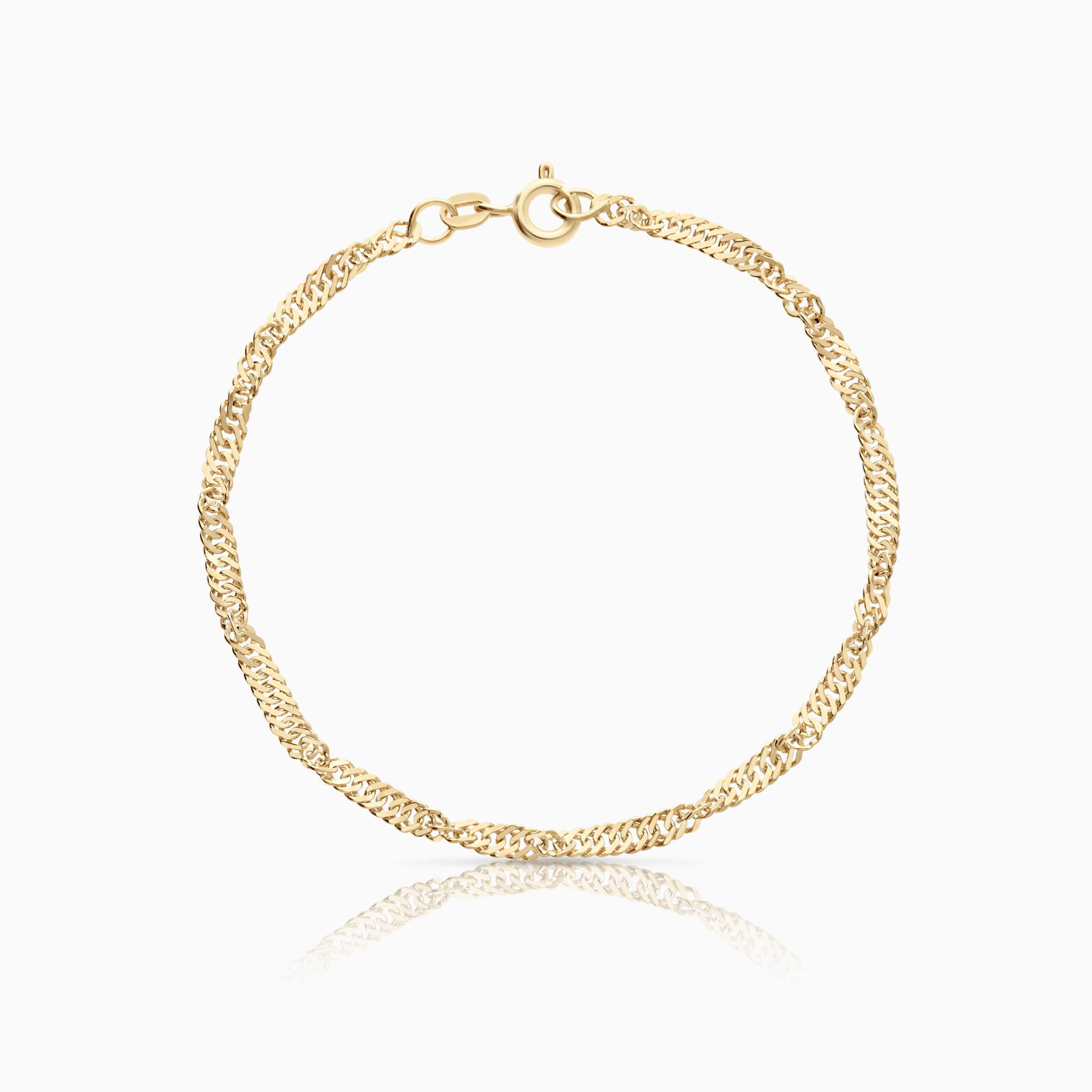 Singapore bracelet 2.82g 18K gold
