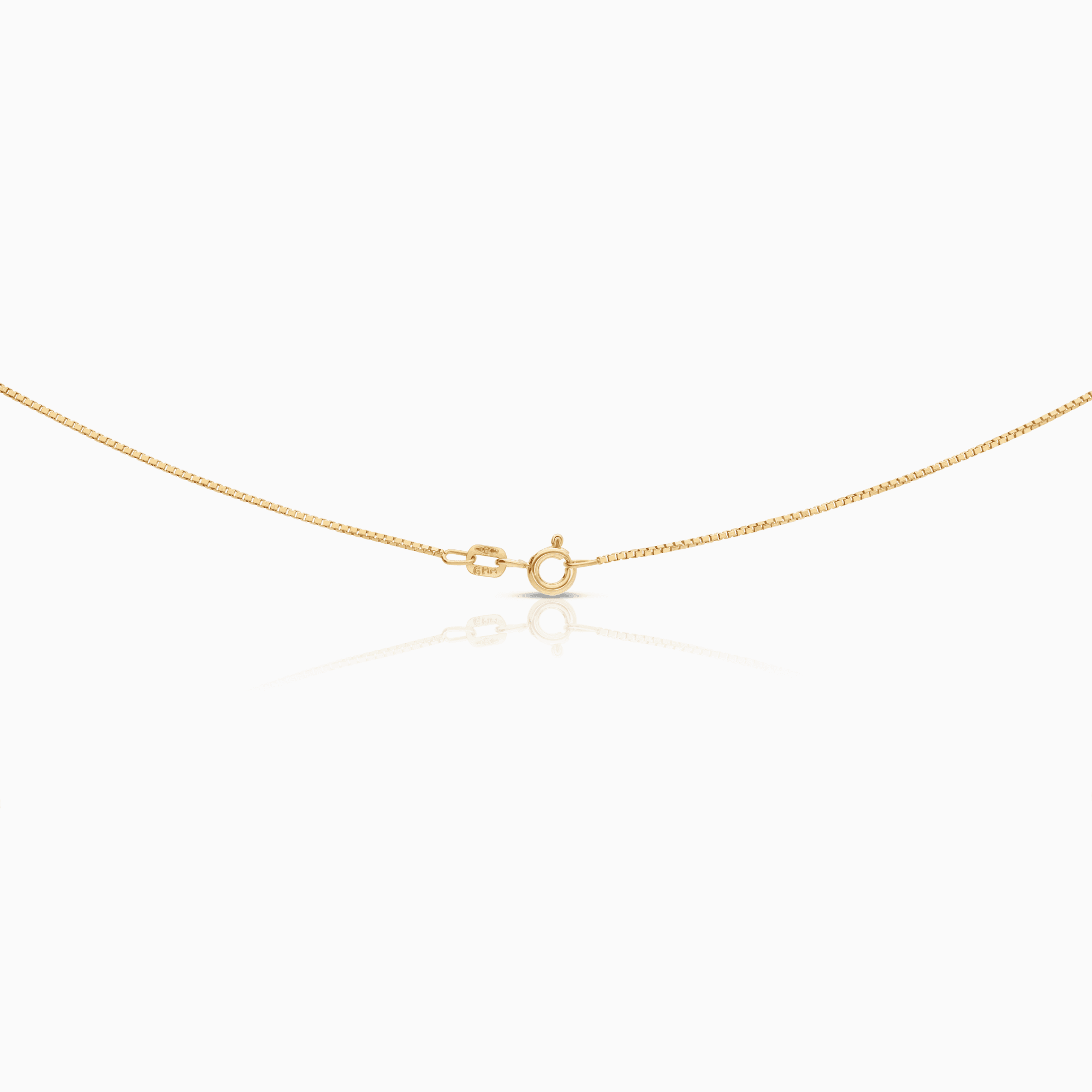 Gold necklace with pendant 3.78g 18K yellow/white gold