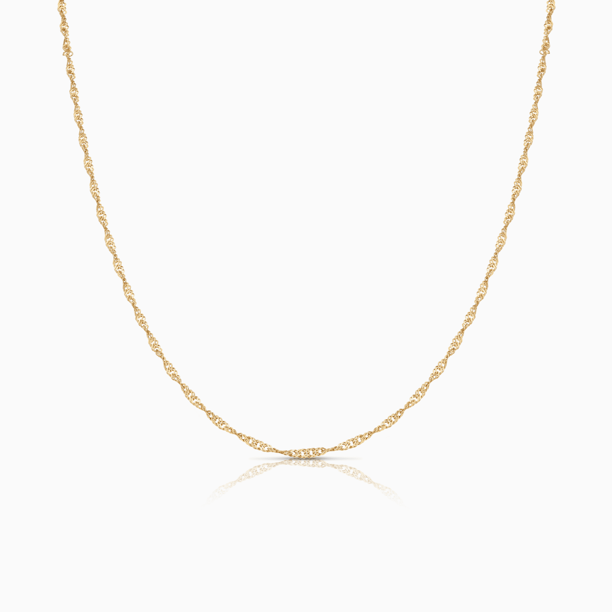 Singapore chain 49cm 18K gold