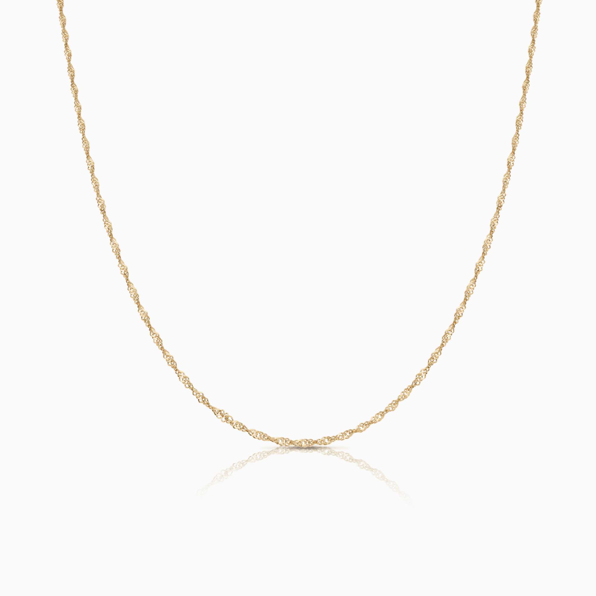 Singapore chain 42cm 18K gold