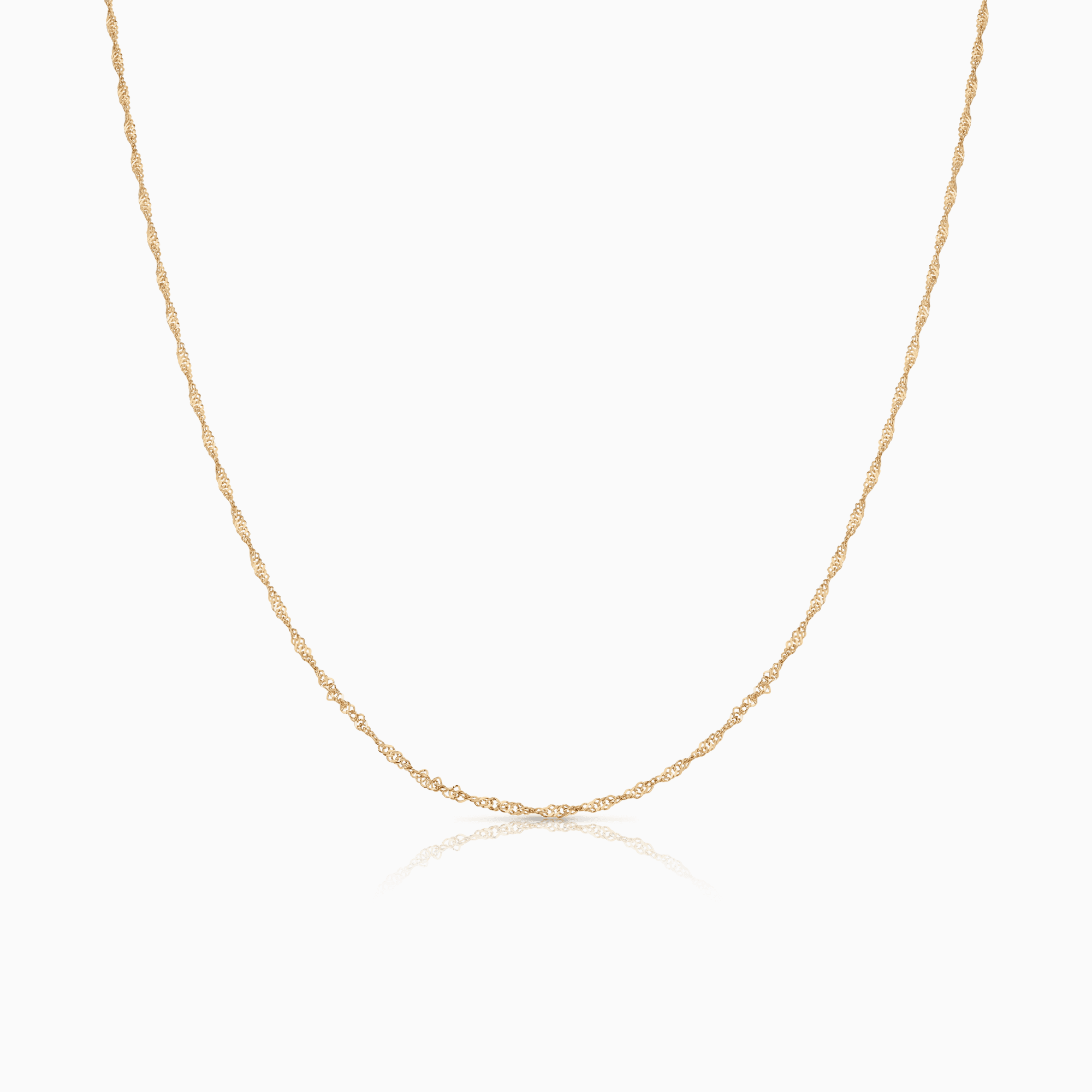 Singaporelänk 36cm 18K guld